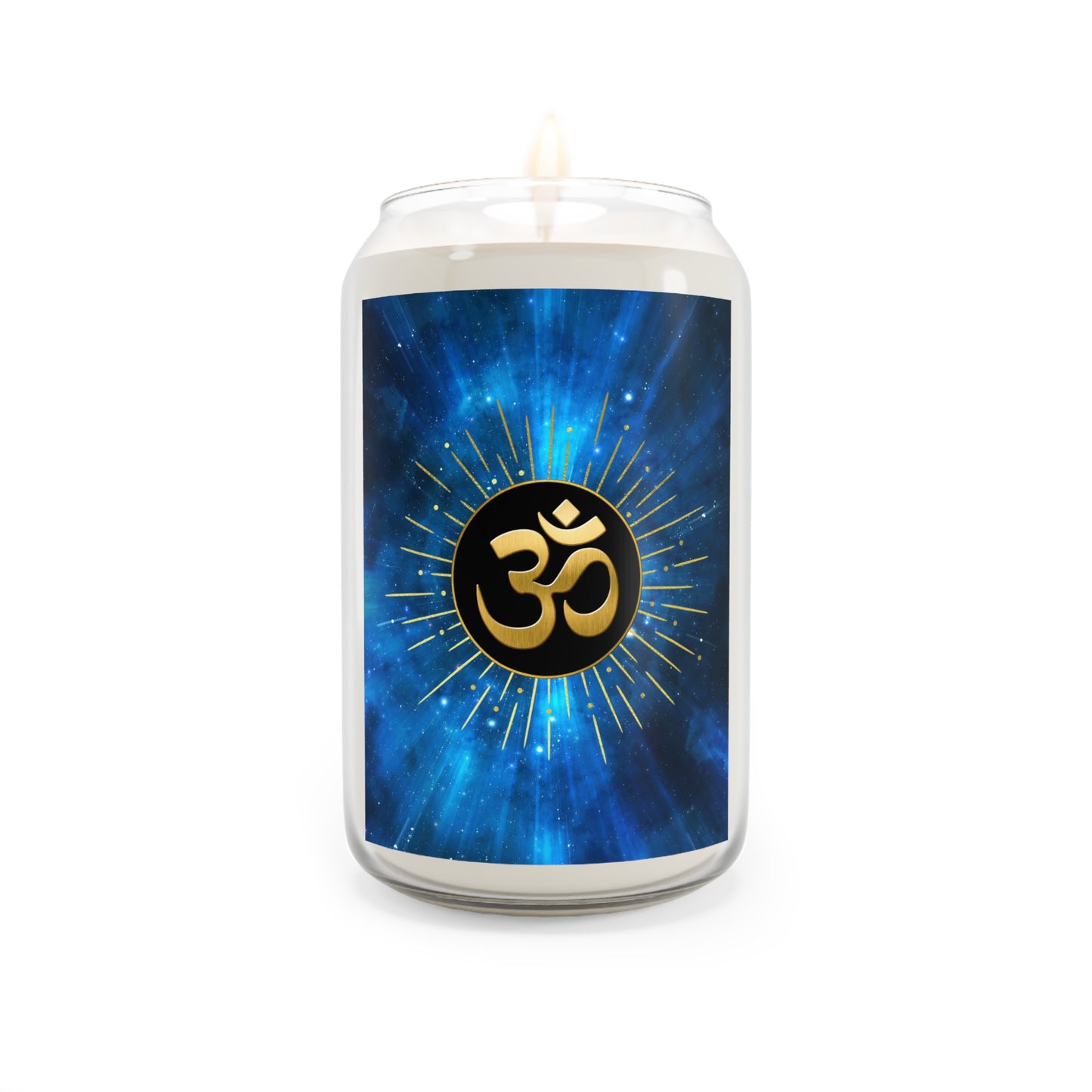 Tranquil Om Scented Candle - 13.75oz Aromatherapy Candle for Relaxation & Meditation (BLBLK)