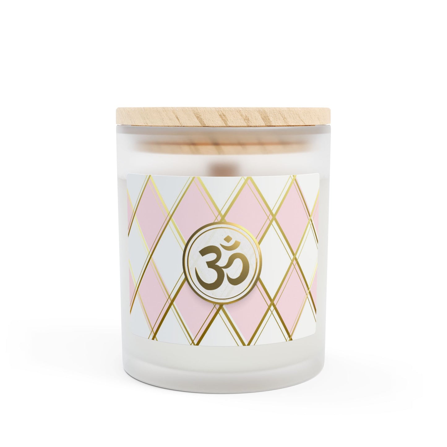 Om Scented Meditation Candle, Aromatherapy Candle for Mindful Relaxation, Perfect Gift for Spiritual & Yoga Enthusiasts- 11oz (WHTPK)