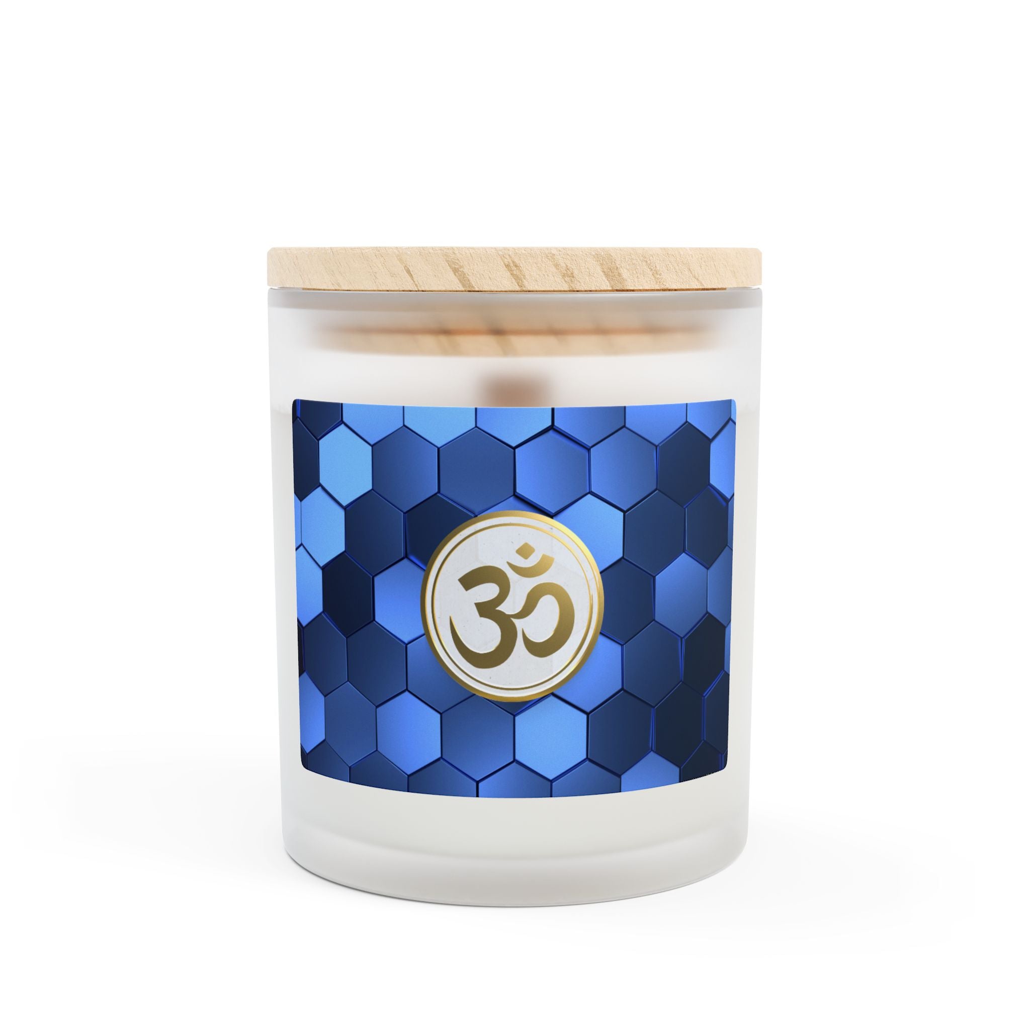 Om Scented Meditation Candle, Aromatherapy Candle for Mindful Relaxation, Perfect Gift for Spiritual & Yoga Enthusiasts- 11oz (DBLBU)