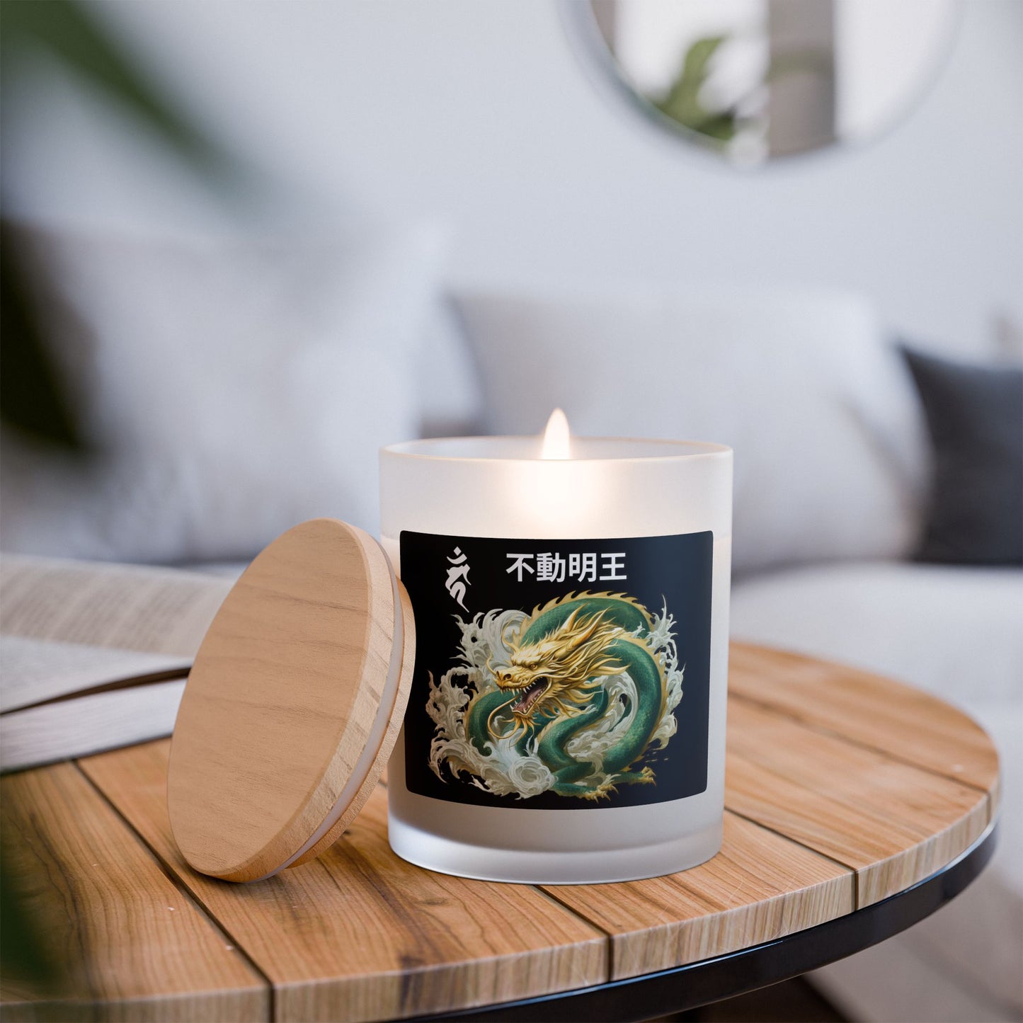 Dragon Spirit "Year of Rooster" Chinese Zodiac Scented Meditation Candle, Aromatherapy Candle for Mindful Relaxation,- 11oz