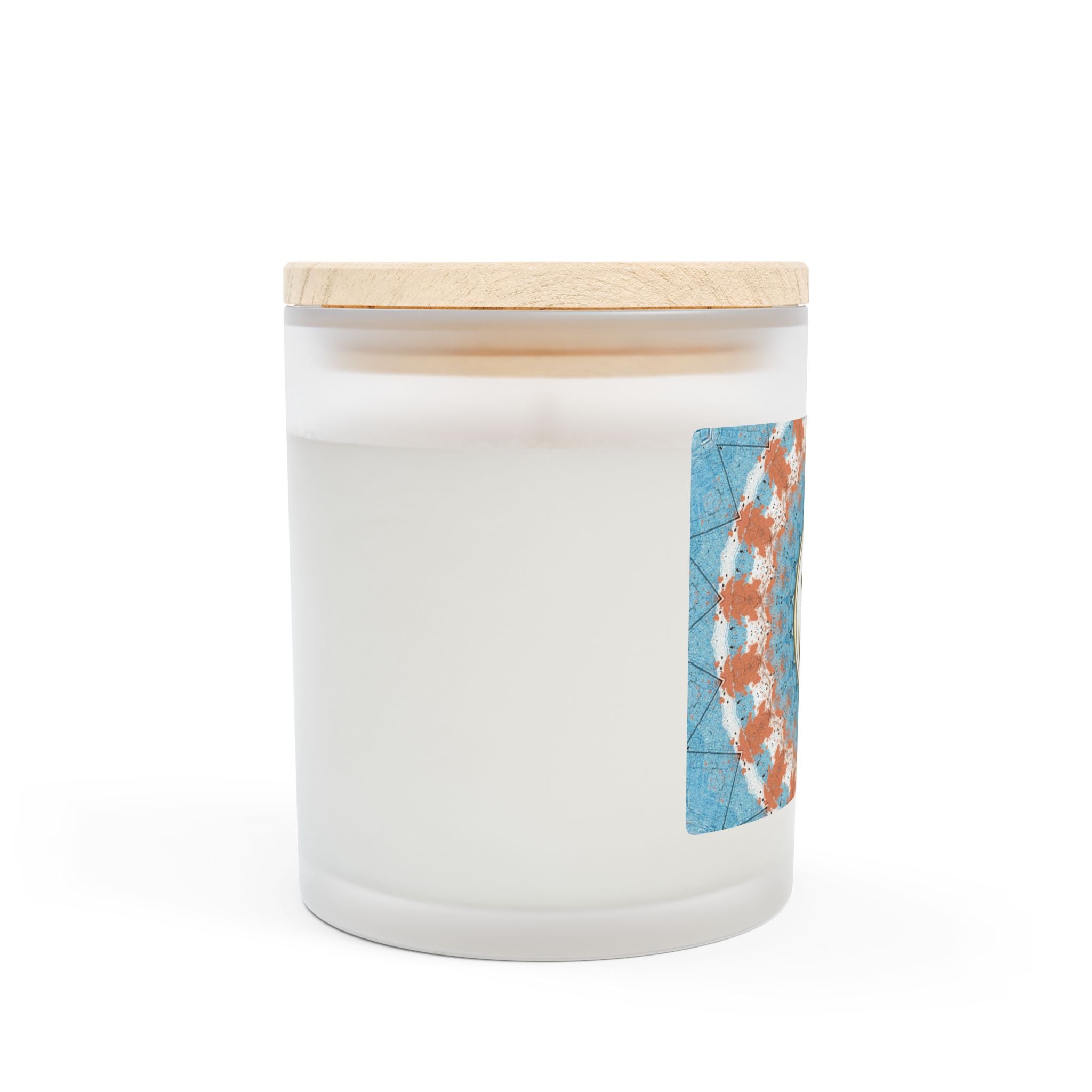 Om Symbol Frosted Glass Candle - 11oz Aromatherapy Candle for Mindfulness and Relaxation (OYEL)