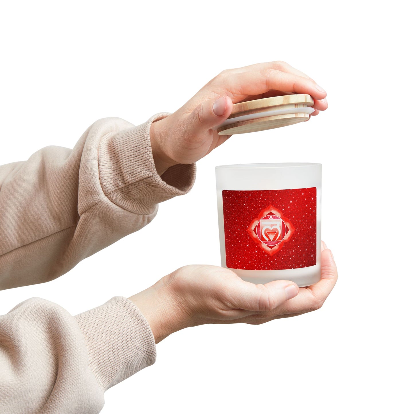 Root Chakra Candle – Grounded Strength Calming Aromatherapy Candle for Healing & Mindfulness, Ideal Gift for Spirituality11oz (Red)