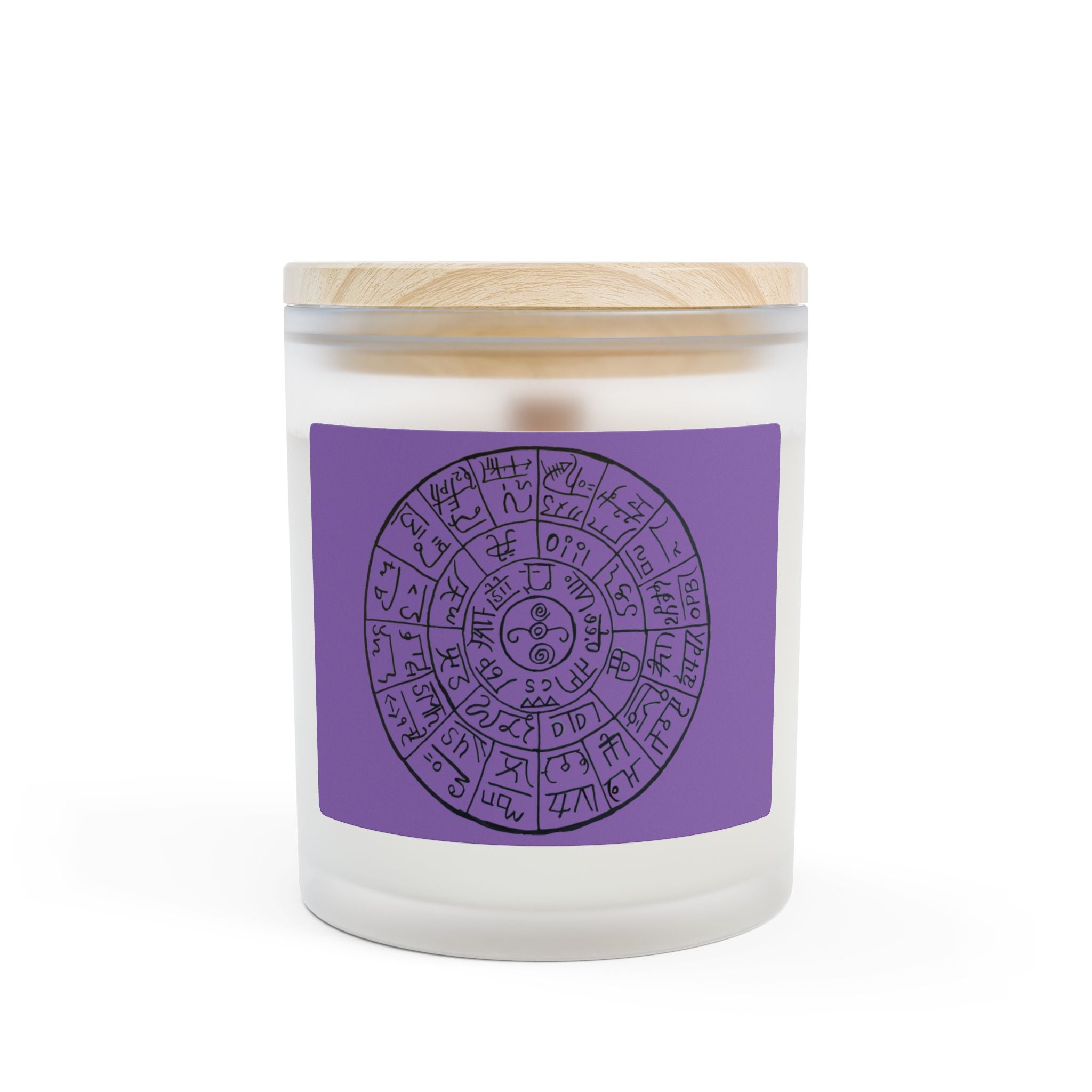 Sacred Energy Candles: Ryutai Moji, Ancient Wisdom– Enhance Intuition & Spiritual Awareness Lavender Scented Meditation Candle, Aromatherapy Candle for Mindful Relaxation,- 11oz (L)
