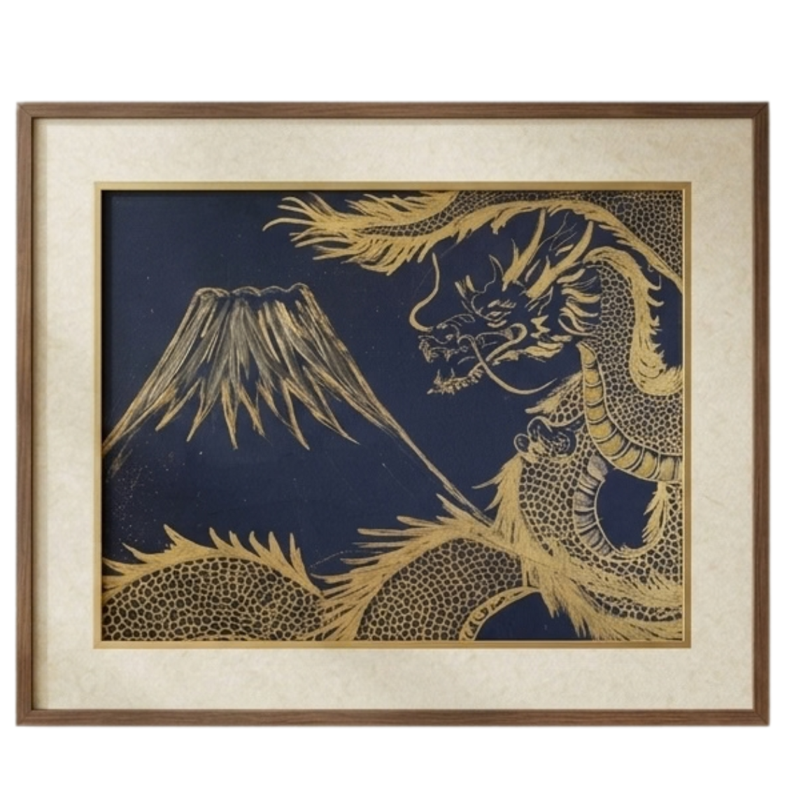 Sacred Dragon Spirit Artwork — Divine Prosperity & Transformation (Mt. Fuji & Dragon) Art for Fundraising
