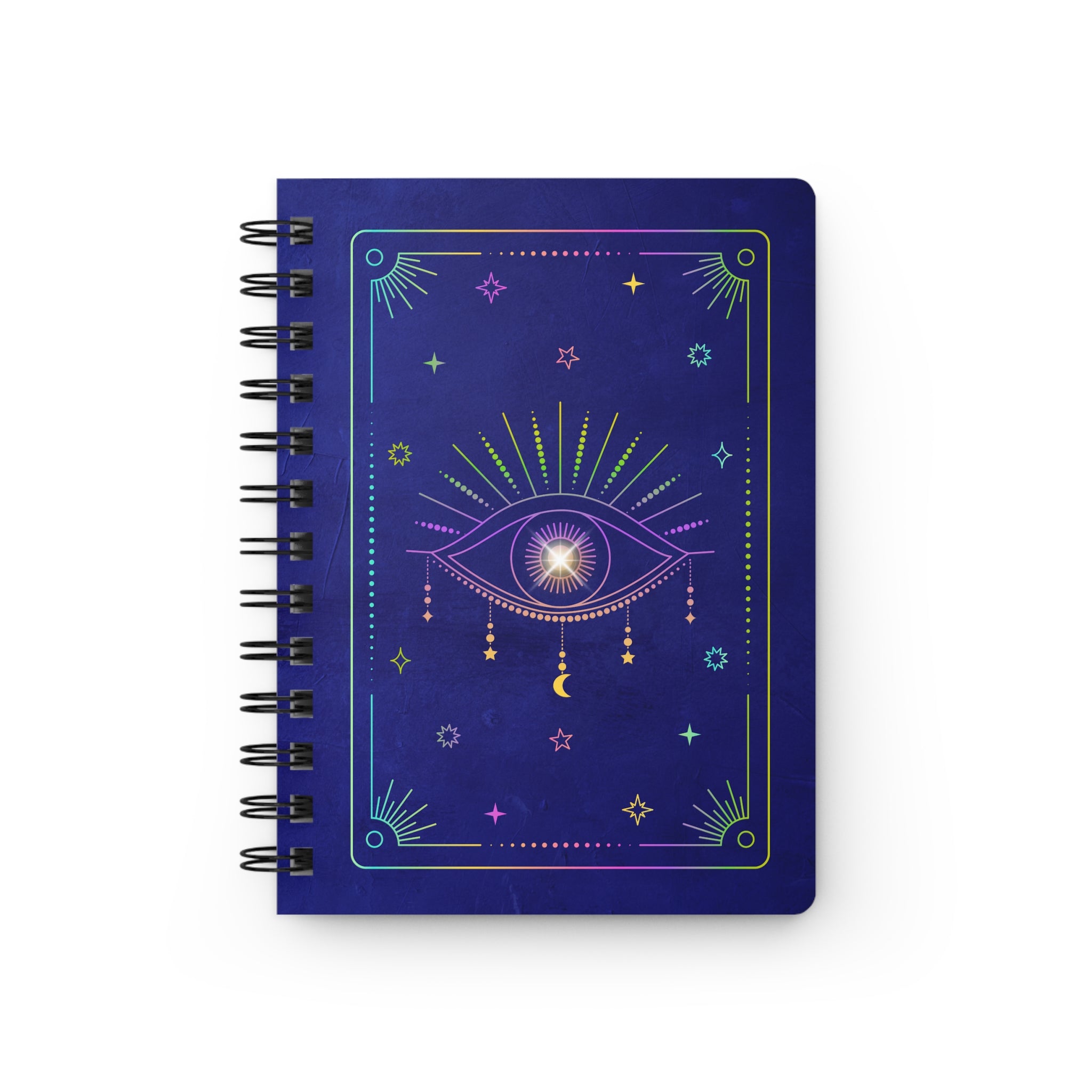 Indigo Vision – Third Eye　Indigo　Spiral Bound Notebook – Sacred Design for Intuition & Clarity– Journal