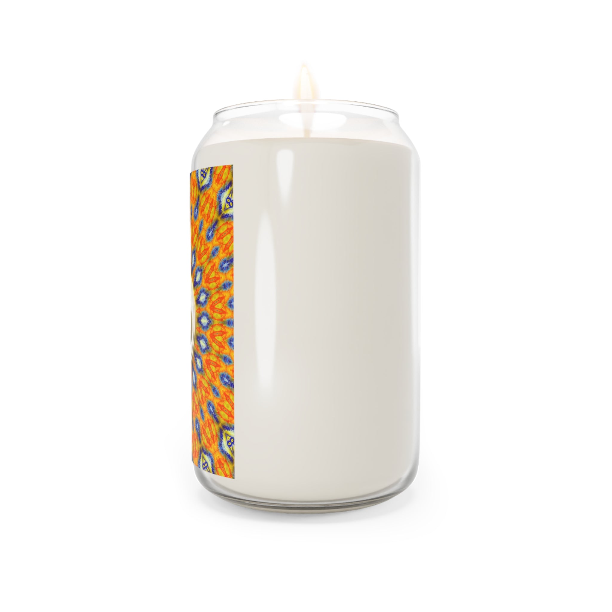 Tranquil Om Scented Candle - 13.75oz Aromatherapy Candle for Relaxation & Meditation (Orange)