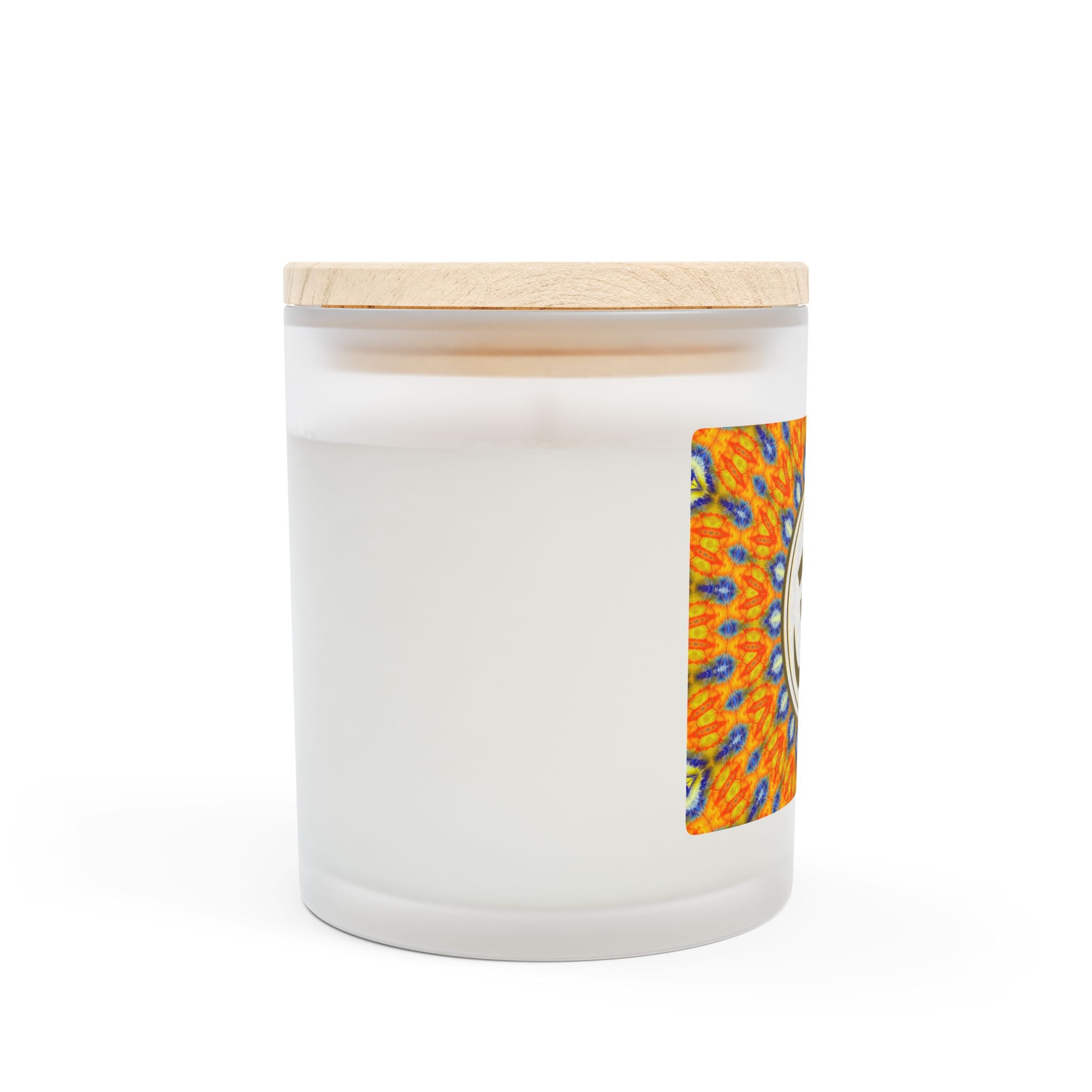 Om Symbol Frosted Glass Candle - 11oz Aromatherapy Candle for Mindfulness and Relaxation (ORBLE)