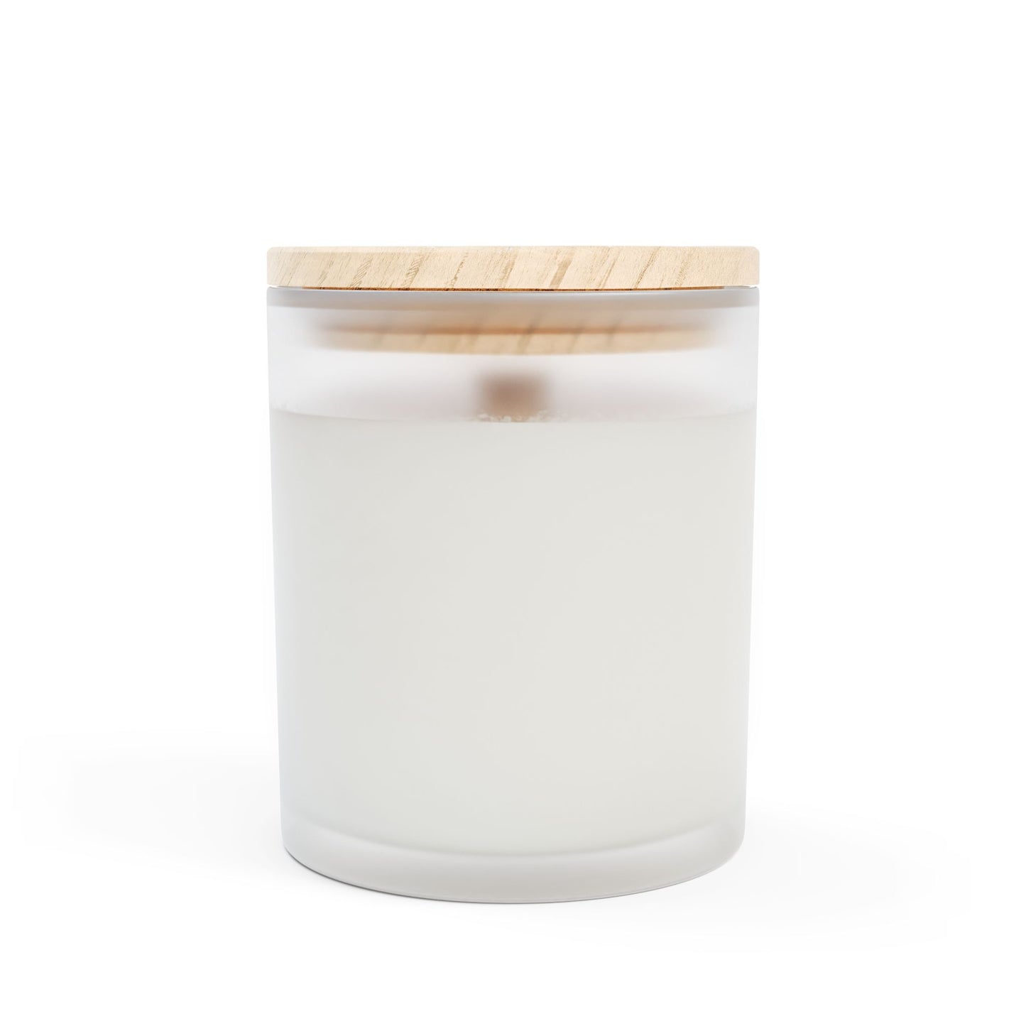 Om Symbol Frosted Glass Candle - 11oz Aromatherapy Candle for Mindfulness and Relaxation (BP)
