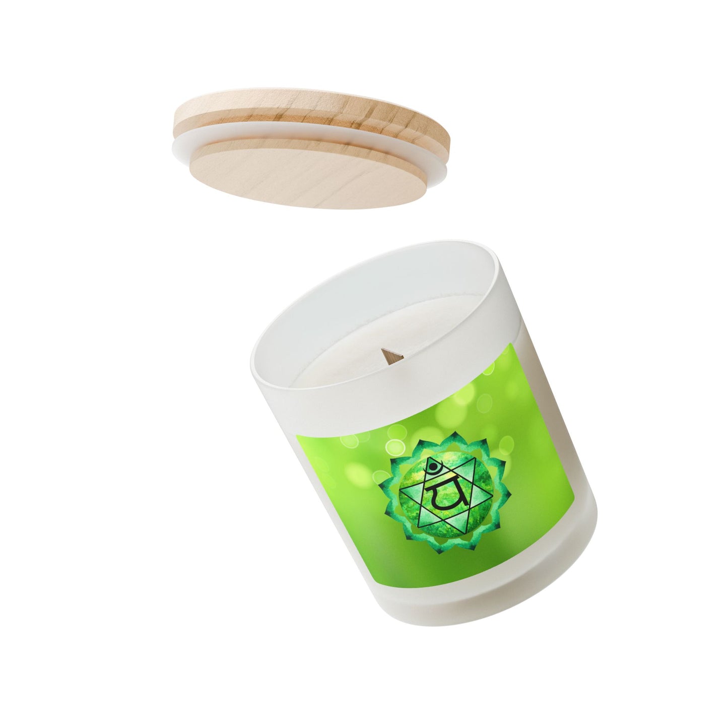 Heart Chakra Candle Open Heart Calming Aromatherapy Candle for Healing & Mindfulness, Ideal Gift for Spirituality11oz (Green)