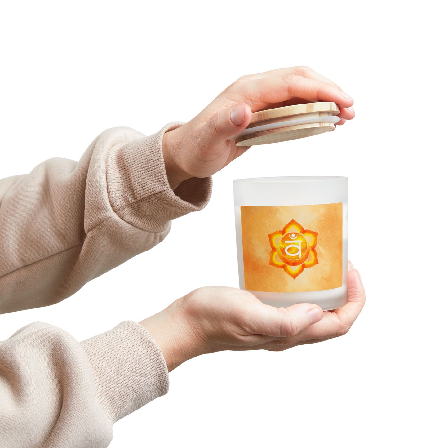 Sacral Chakra Candle – Creative Flow Calming Aromatherapy Candle for Healing & Mindfulness, Ideal Gift for Spirituality11oz (Orange)