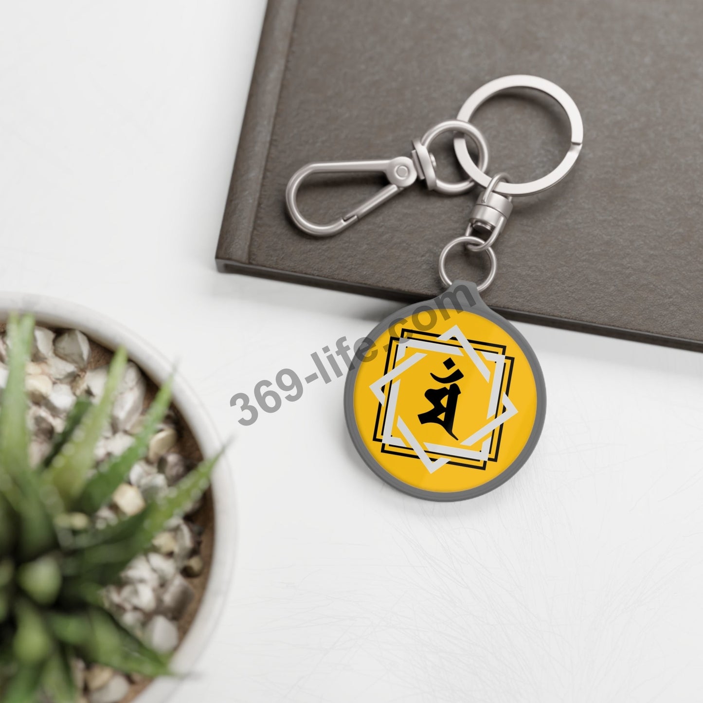 ZEN Sanskrit Chinese Zodiac " Year of Rabbit " Keyring Tag