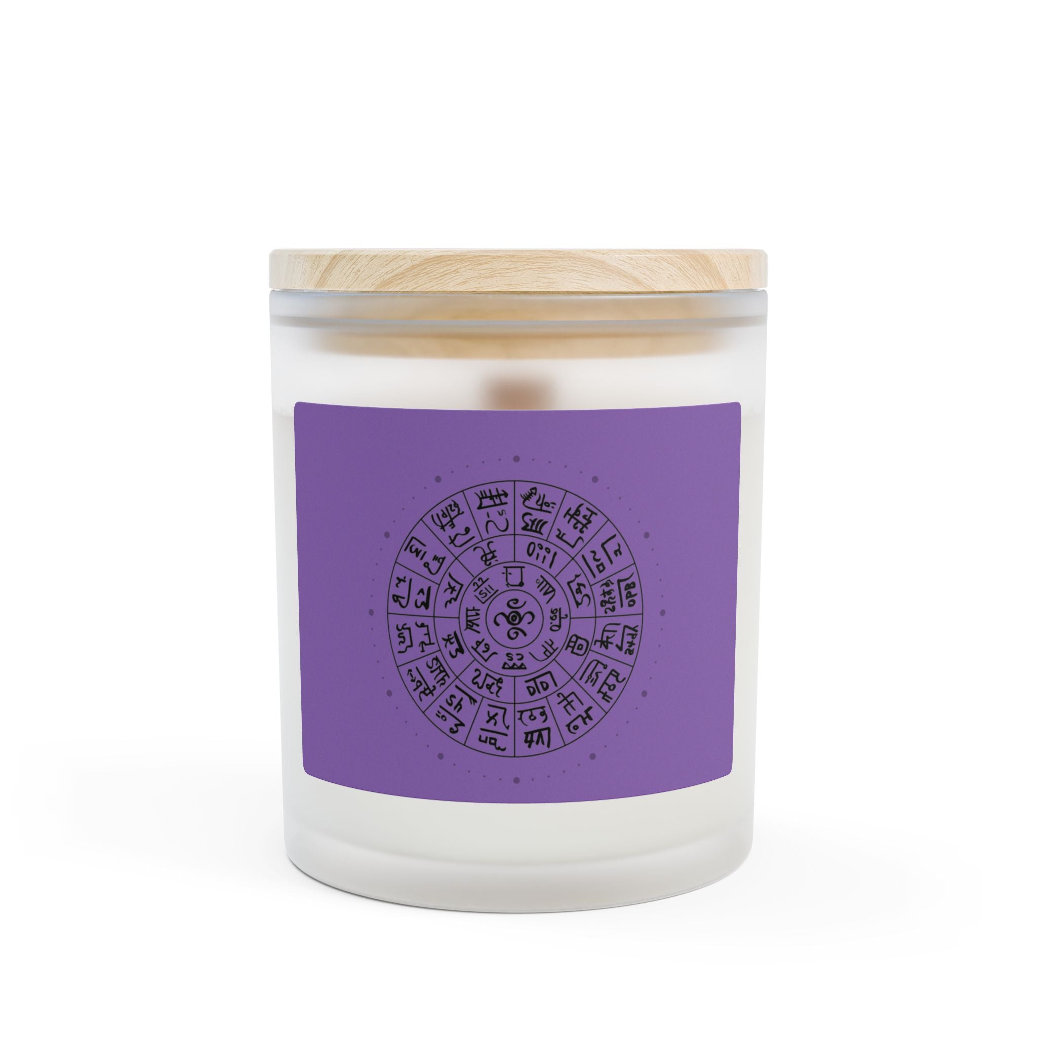 Sacred Energy Candles: Ryutai Moji, Ancient Wisdom– Enhance Intuition & Spiritual Awareness　Lavender Scented Meditation Candle, Aromatherapy Candle for Mindful Relaxation,- 11oz (L)