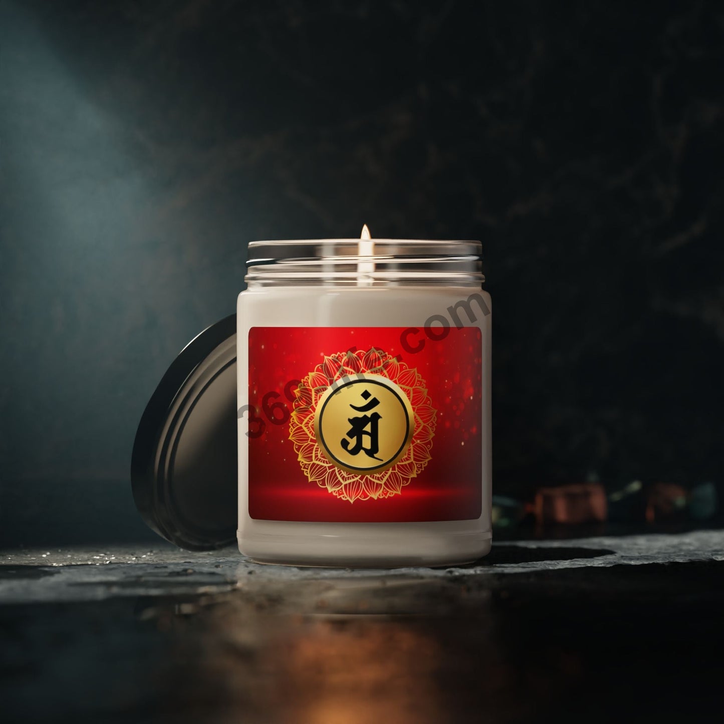 Zen Sanskrit" Year of Dragon , Snake" Scented Soy Candle, 9oz