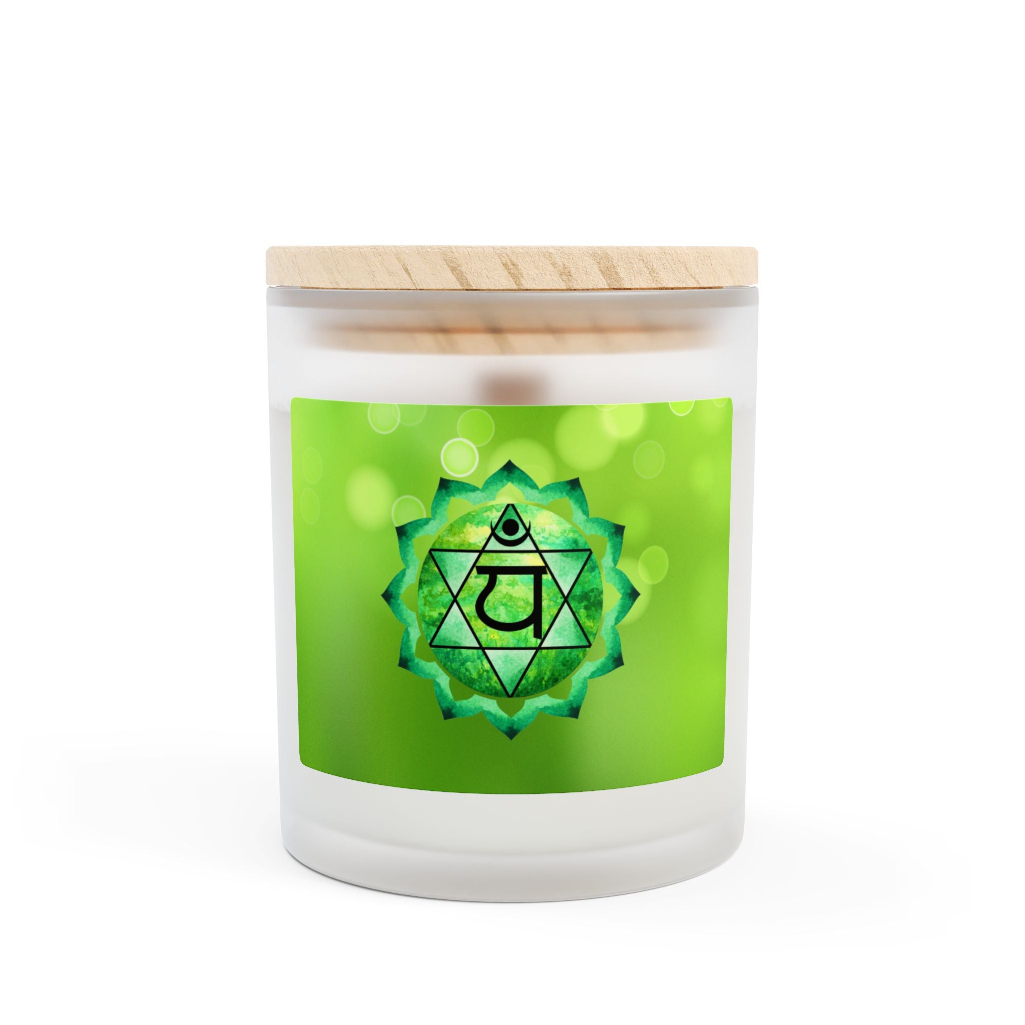 Heart Chakra Candle Open Heart Calming Aromatherapy Candle for Healing & Mindfulness, Ideal Gift for Spirituality11oz (Green)