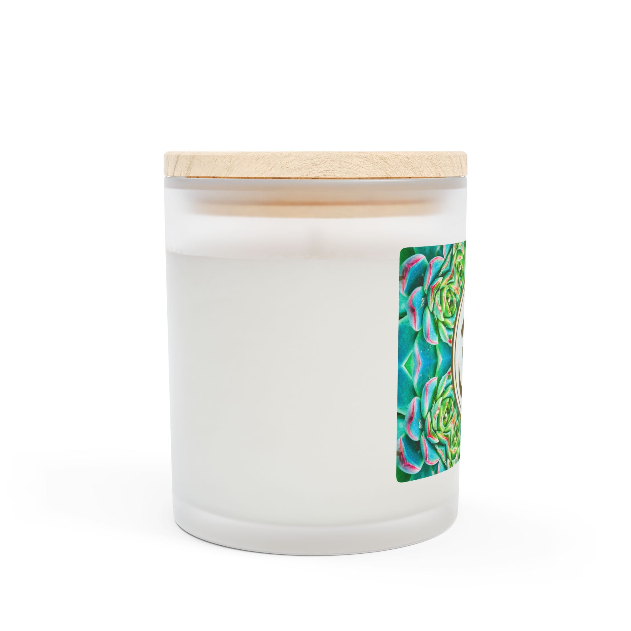 Om Symbol Frosted Glass Candle - 11oz Aromatherapy Candle for Mindfulness and Relaxation (LTBGR)