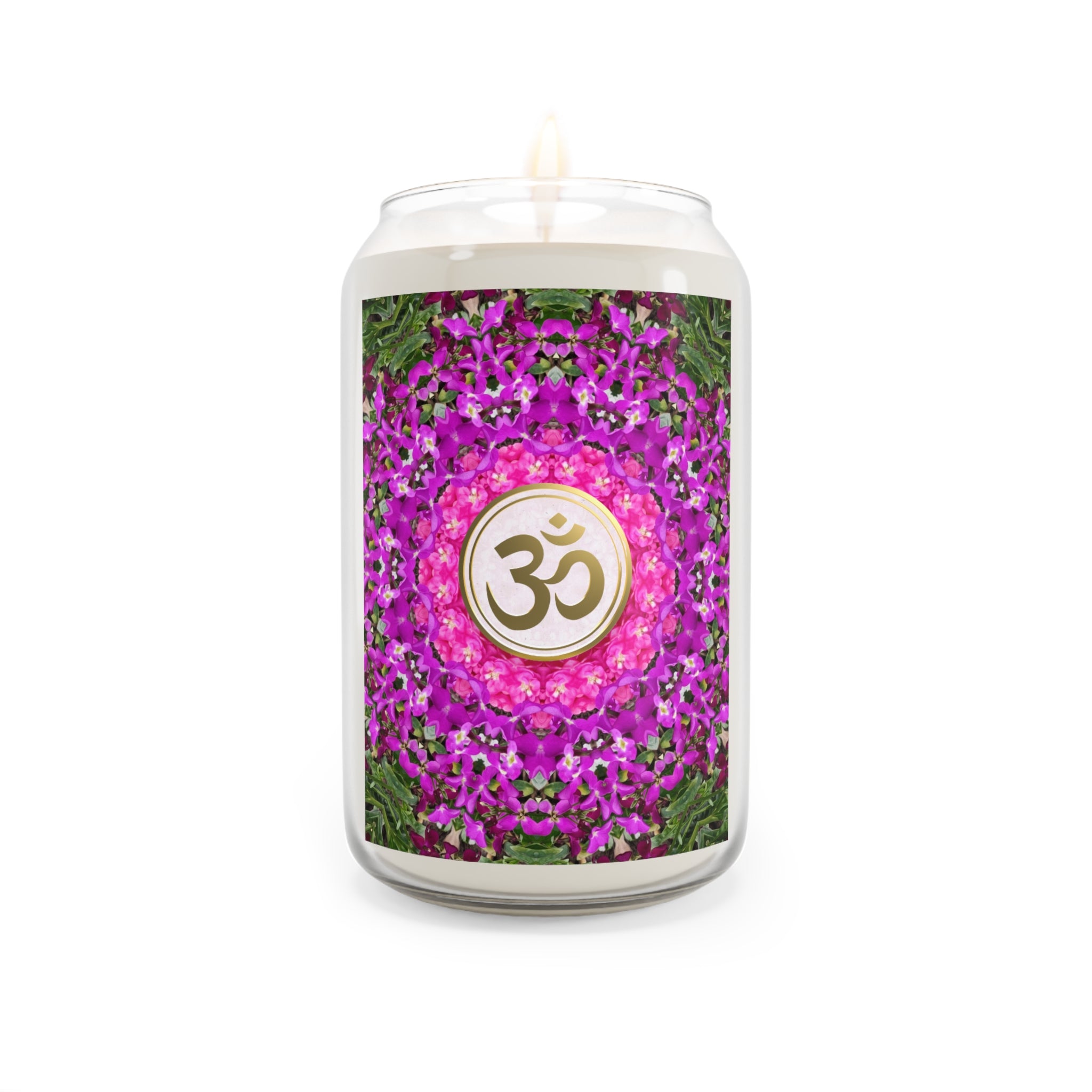 Tranquil Om Scented Candle - 13.75oz Aromatherapy Candle for Relaxation & Meditation (DBLPU)