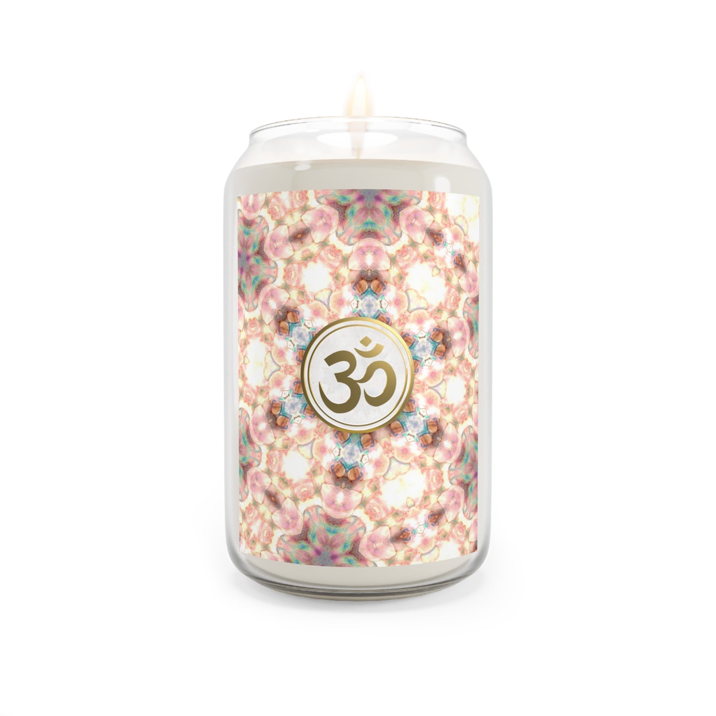 Tranquil Om Scented Candle - 13.75oz Aromatherapy Candle for Relaxation & Meditation (STPNK)