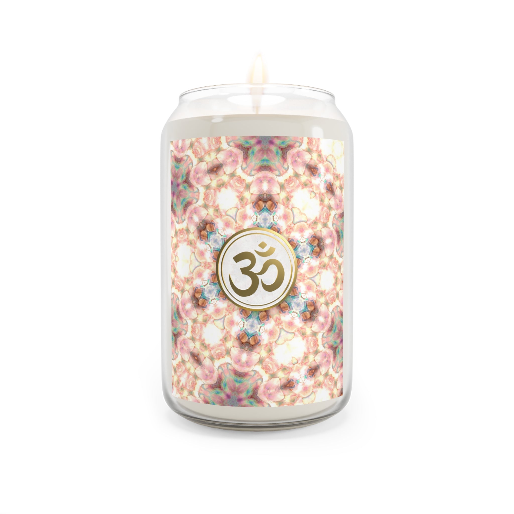 Tranquil Om Scented Candle - 13.75oz Aromatherapy Candle for Relaxation & Meditation (STPNK)