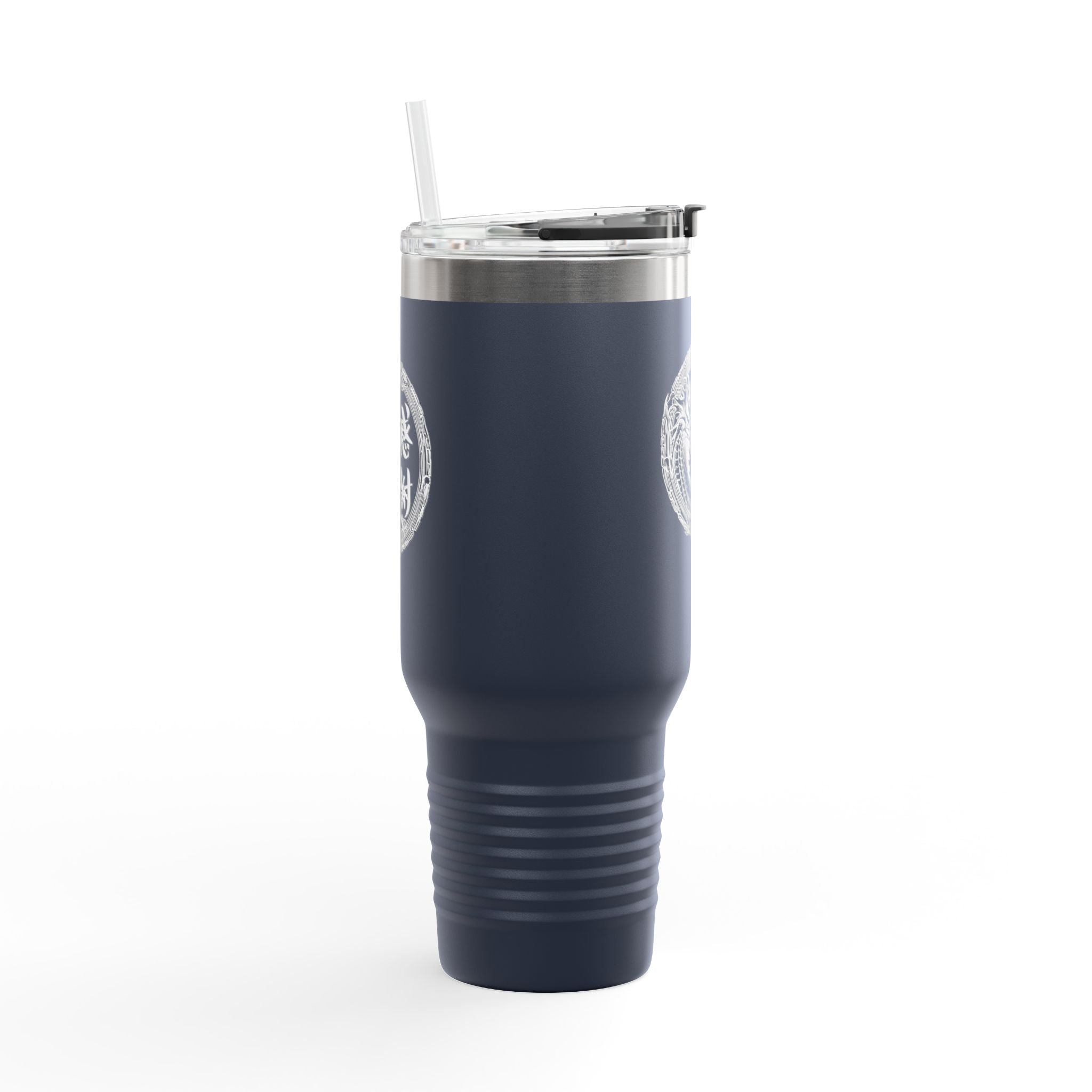 Gratitude’ in Dragon Frame Design　40oz Insulated Travel Mug with Handle –