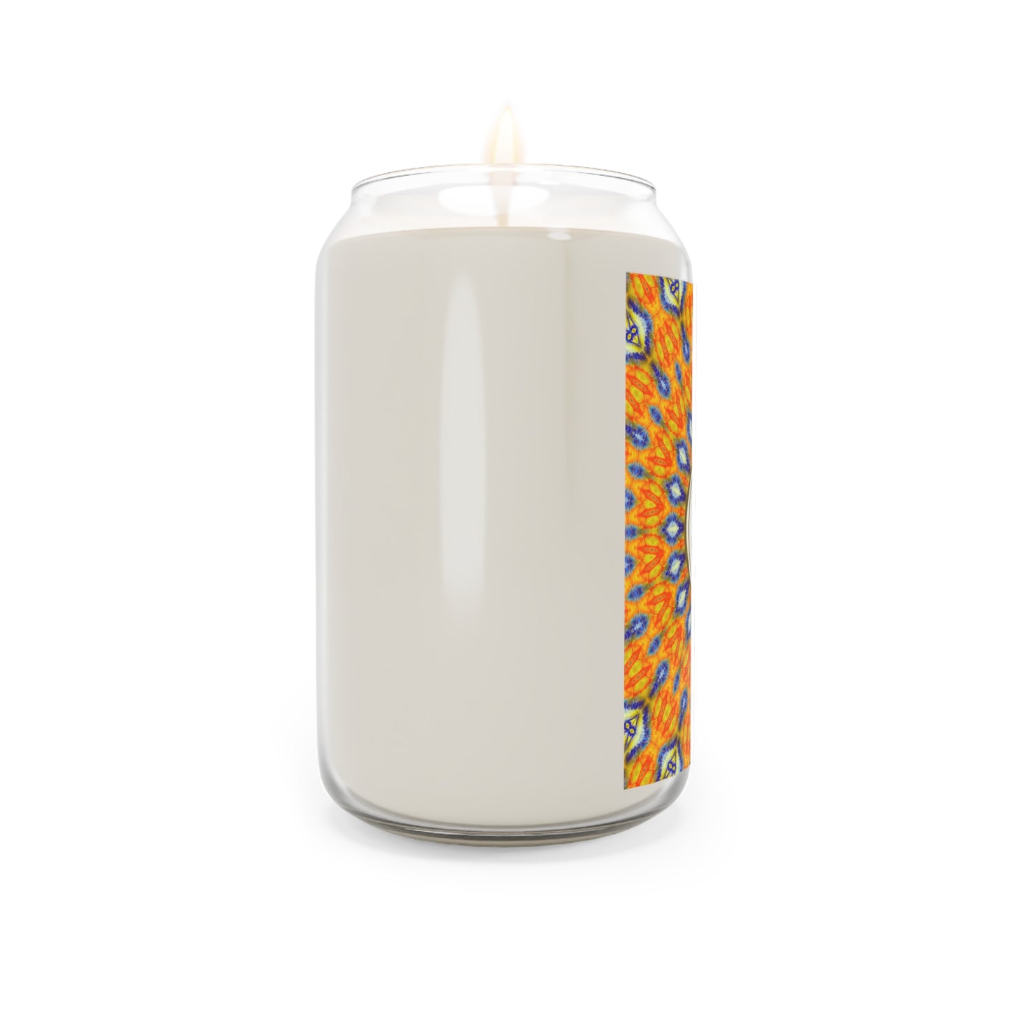 Tranquil Om Scented Candle - 13.75oz Aromatherapy Candle for Relaxation & Meditation (Orange)