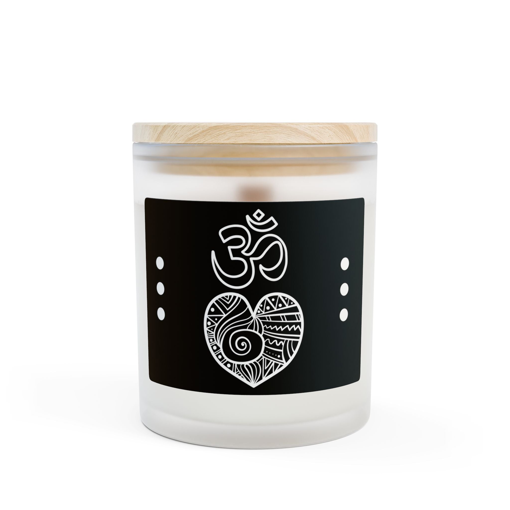 Sacred OM Heart – Light in the Darkness Aromatherapy Candle – Enhance Intuition & Spiritual Awareness　Lavender Scented Meditation Candle, Aromatherapy Candle for Mindful Relaxation,- 11oz