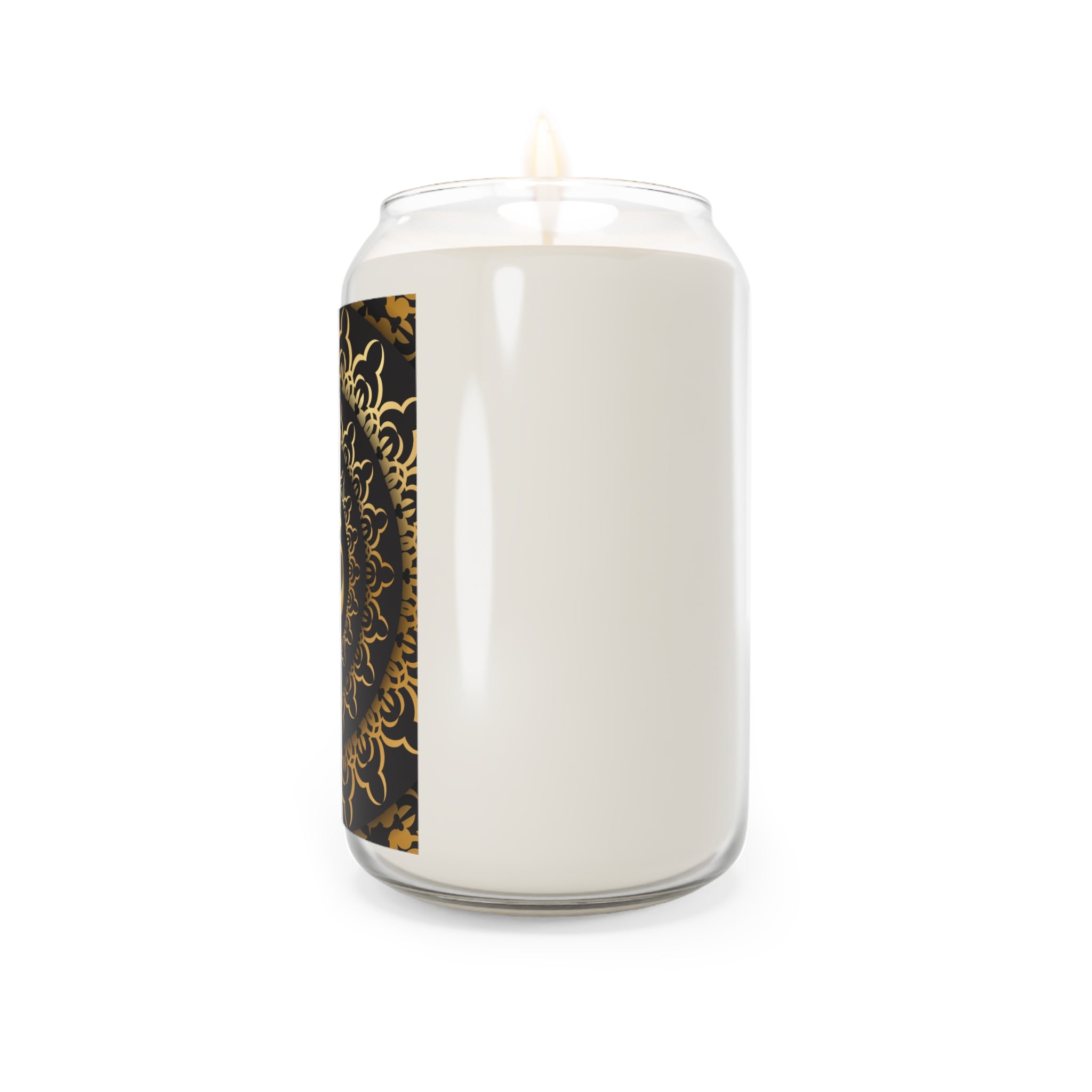 Tranquil Om Scented Candle - 13.75oz Aromatherapy Candle for Relaxation & Meditation (BLKGD)
