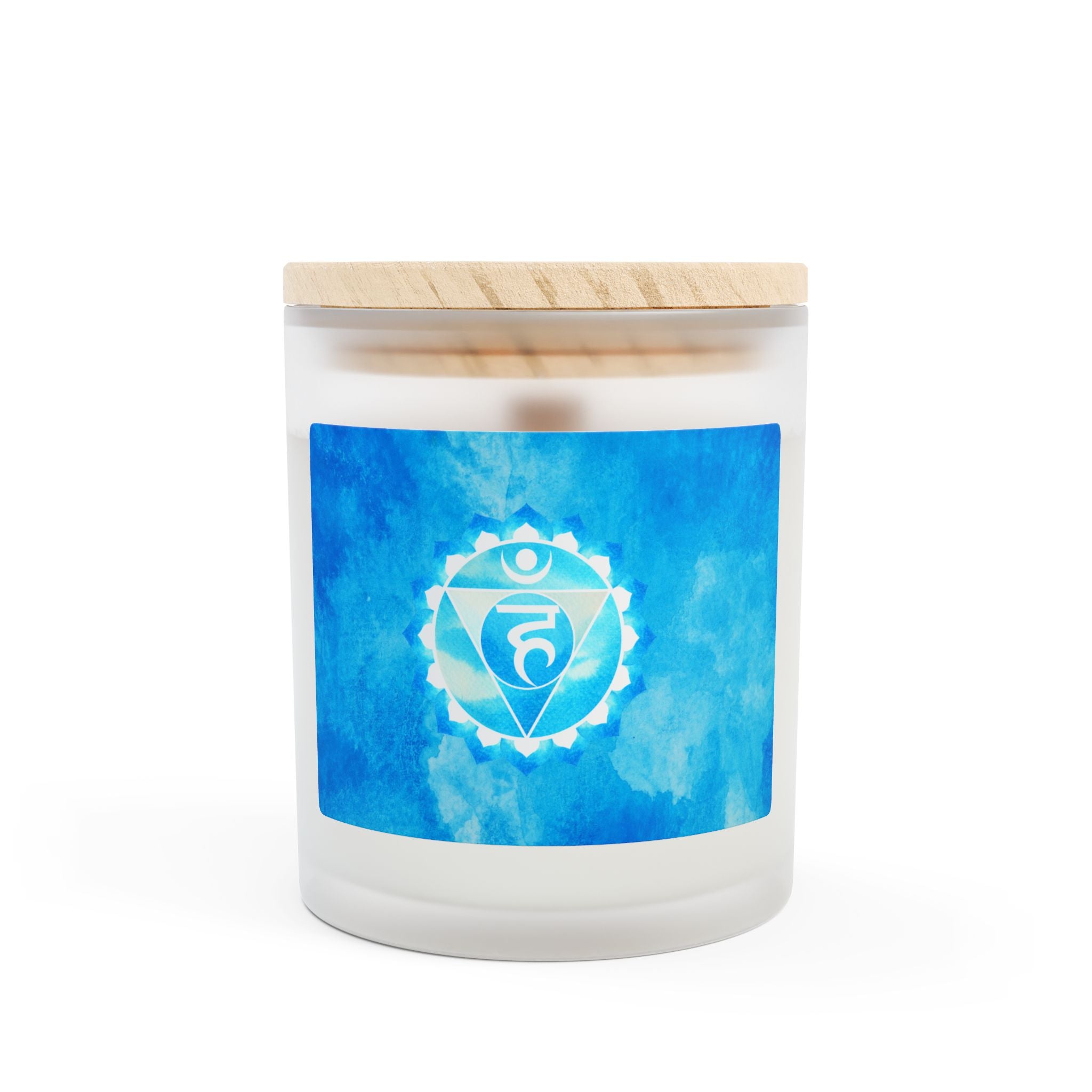 Throat Chakra Candle True Voice  Empowered Light Calming Aromatherapy Candle for Healing & Mindfulness, Ideal Gift for Spirituality 11oz (S,Blue)