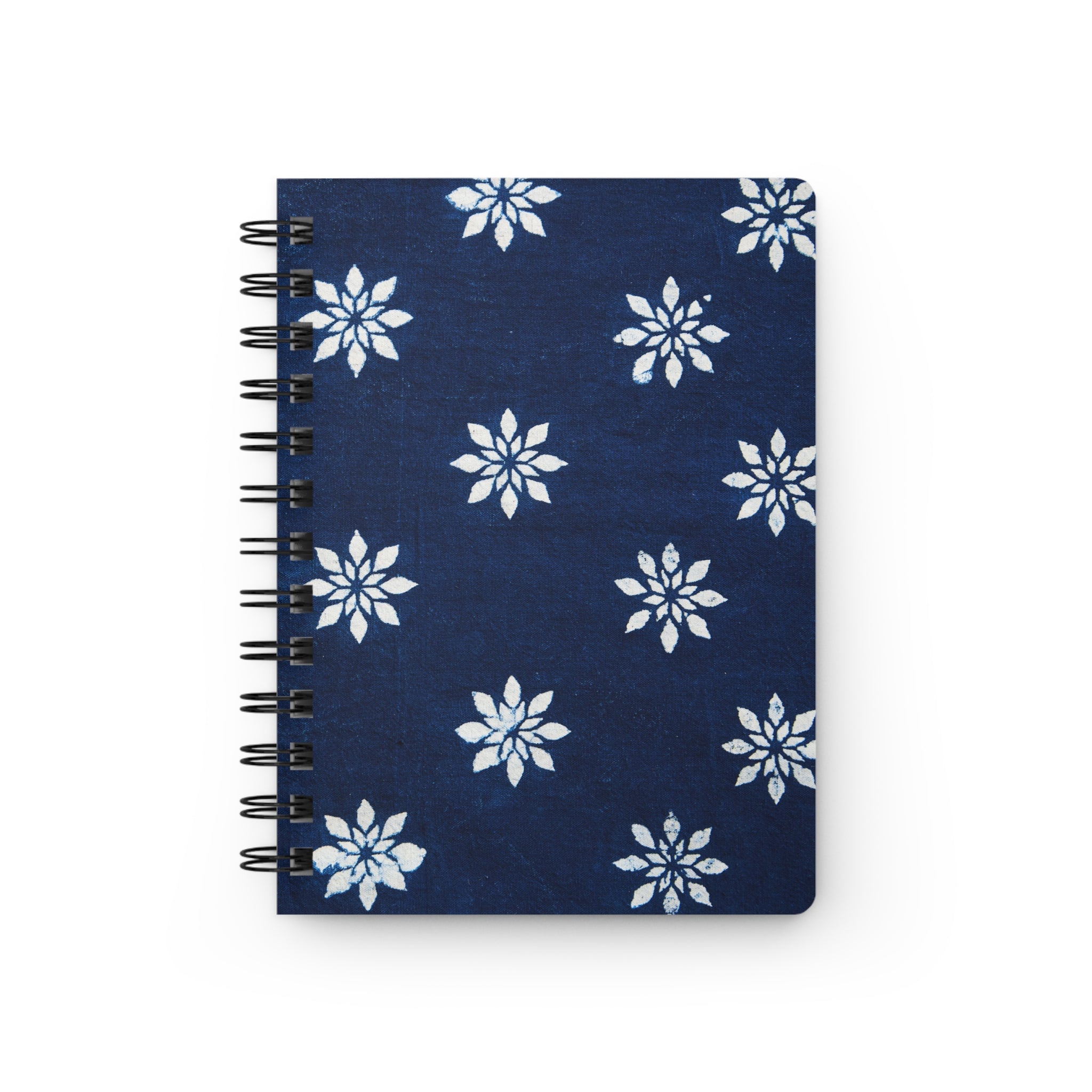 THIRD EYE Activation – Blue Floral　Spiral Bound Notebook – Sacred Design for Intuition & Clarity– Journal