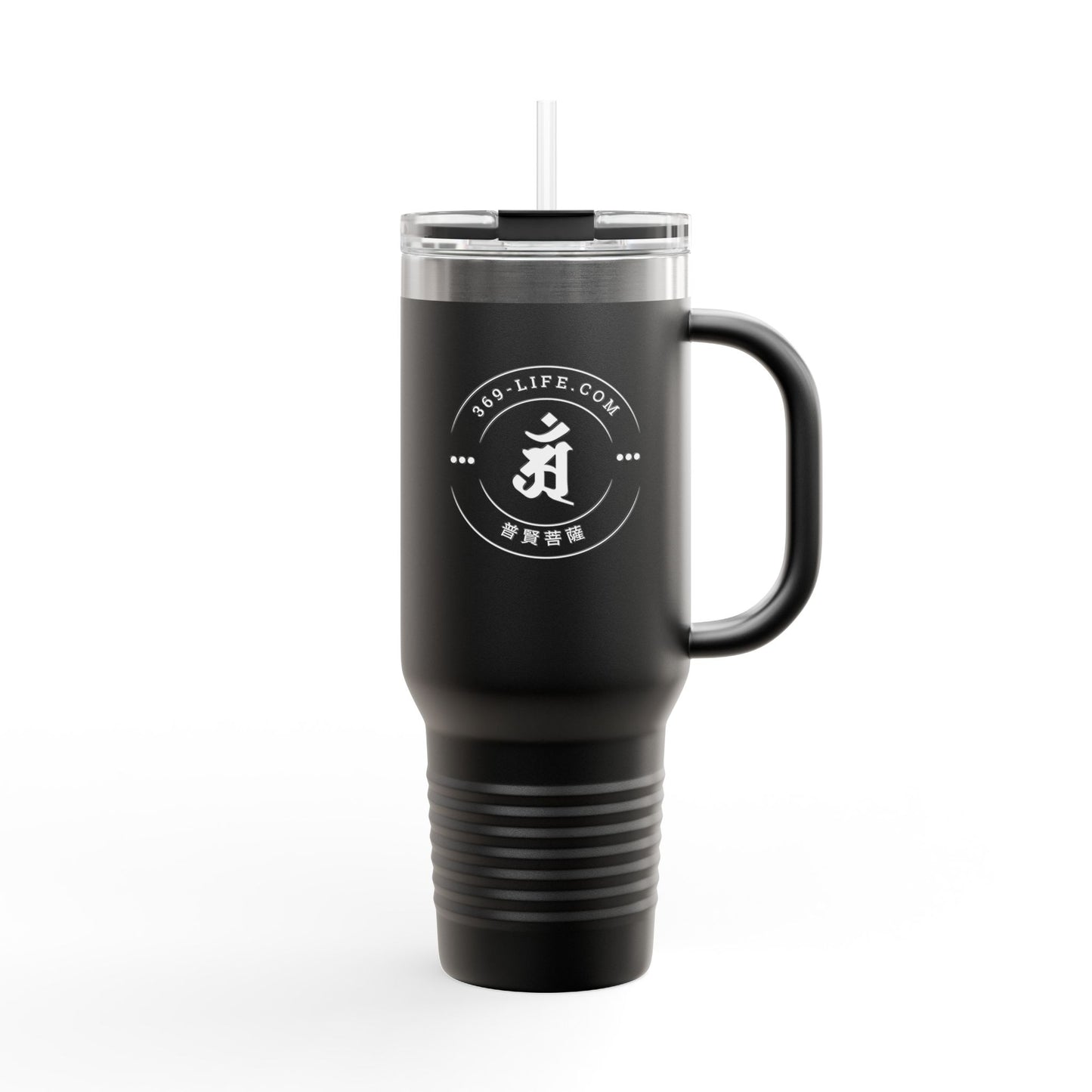 " Year of Dragon, Snake " Chinese Zodiac 40oz Insulated Travel Mug with Handle