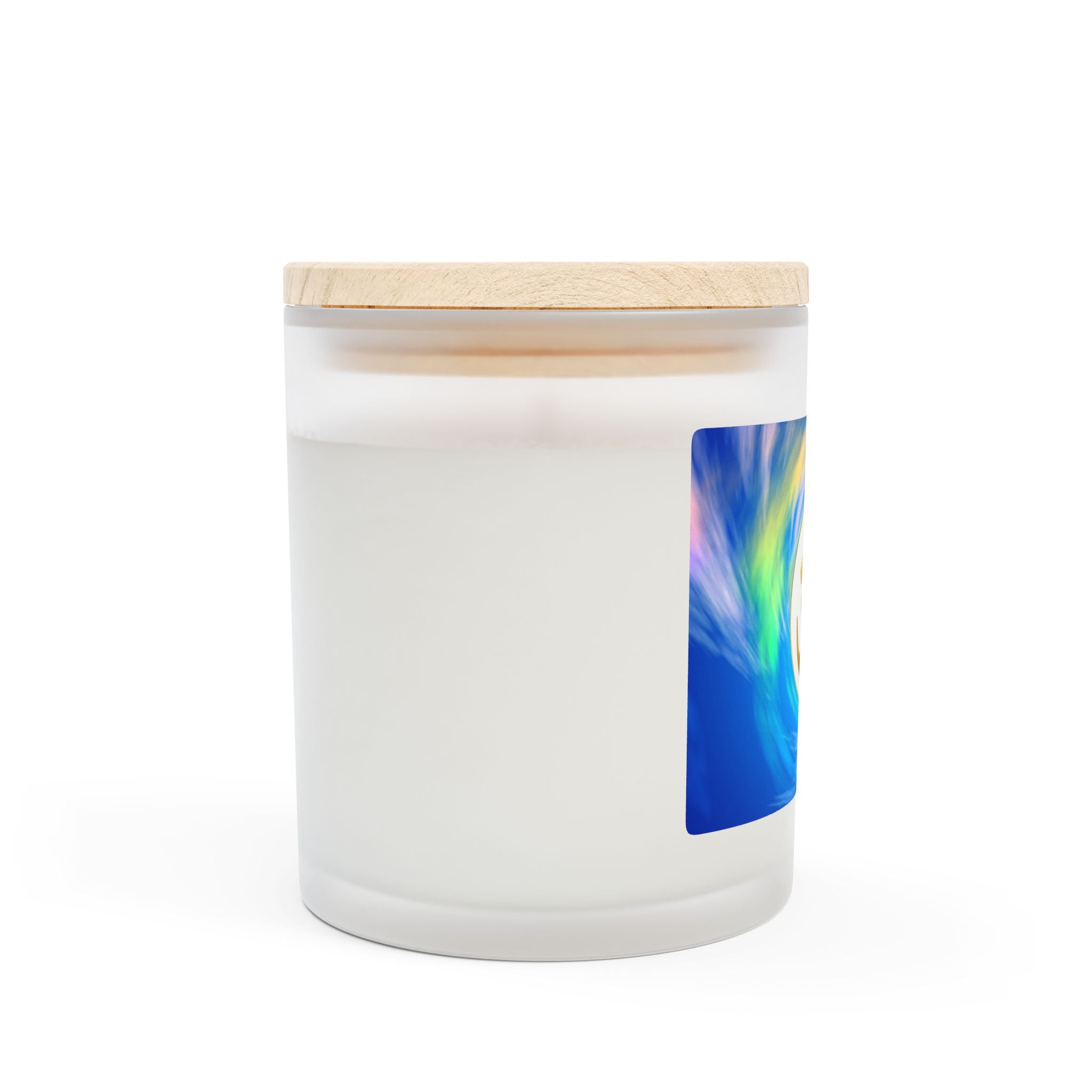 Om Symbol Frosted Glass Candle - 11oz Aromatherapy Candle for Mindfulness and Relaxation (UNIWH)