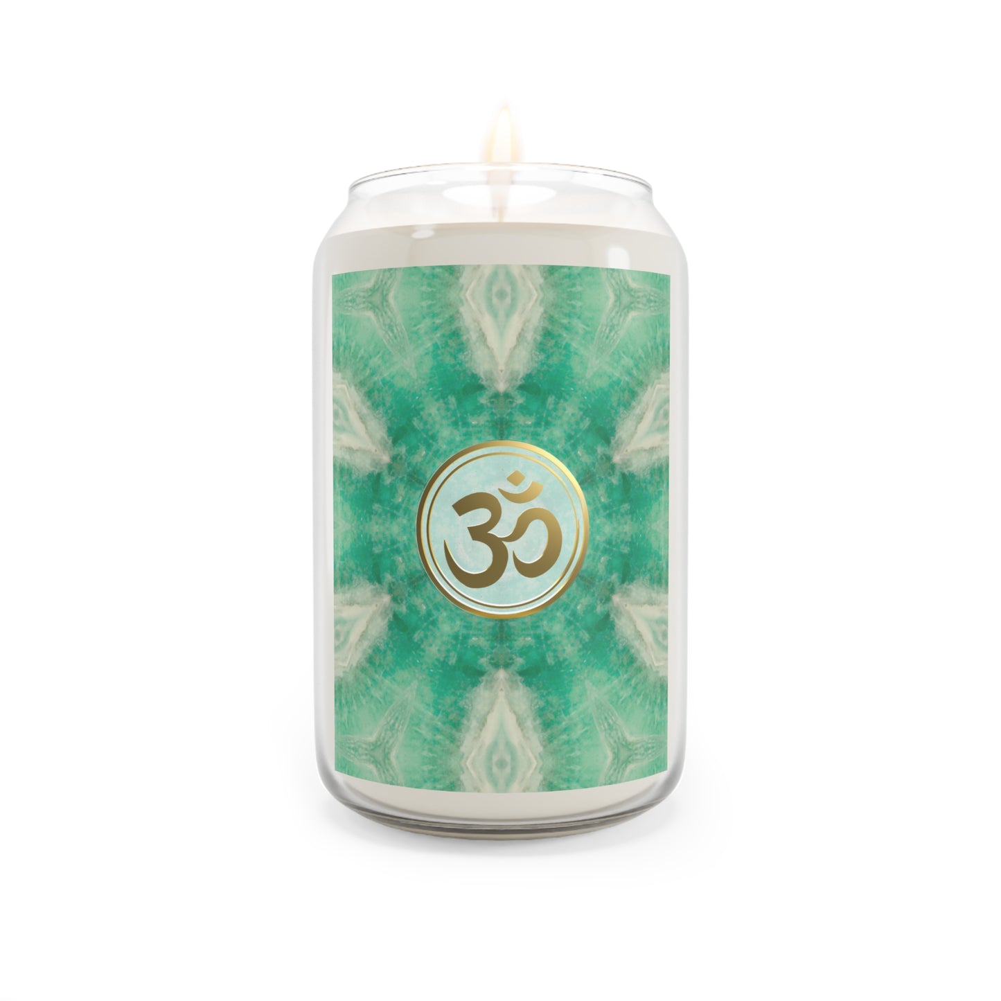 Tranquil Om Scented Candle - 13.75oz Aromatherapy Candle for Relaxation & Meditation (DBLGR)