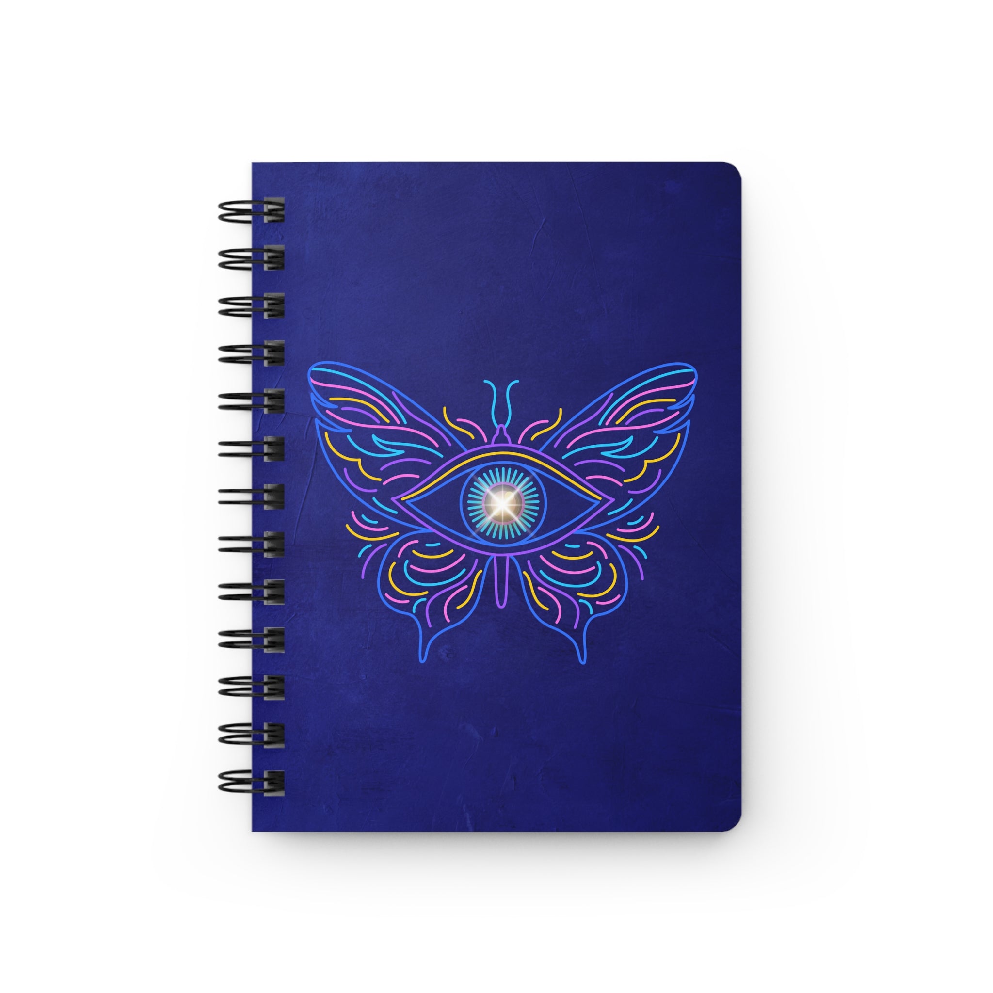 Awakening Intuition – Third Eye　Butterfly　Indigo　Spiral Bound Notebook – Sacred Design for Intuition & Clarity– Journal