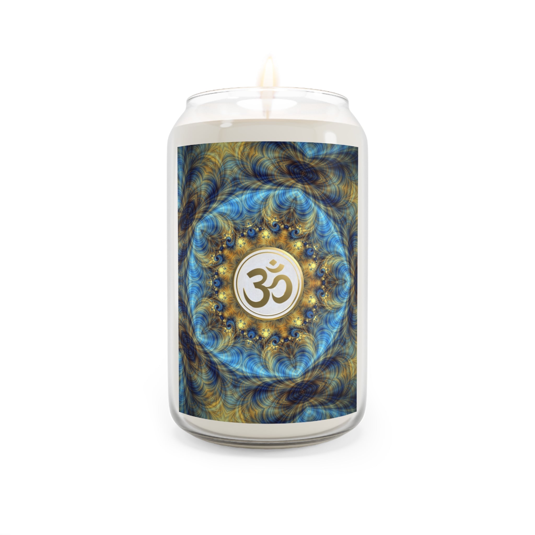 Tranquil Om Scented Candle - 13.75oz Aromatherapy Candle for Relaxation & Meditation (BG)