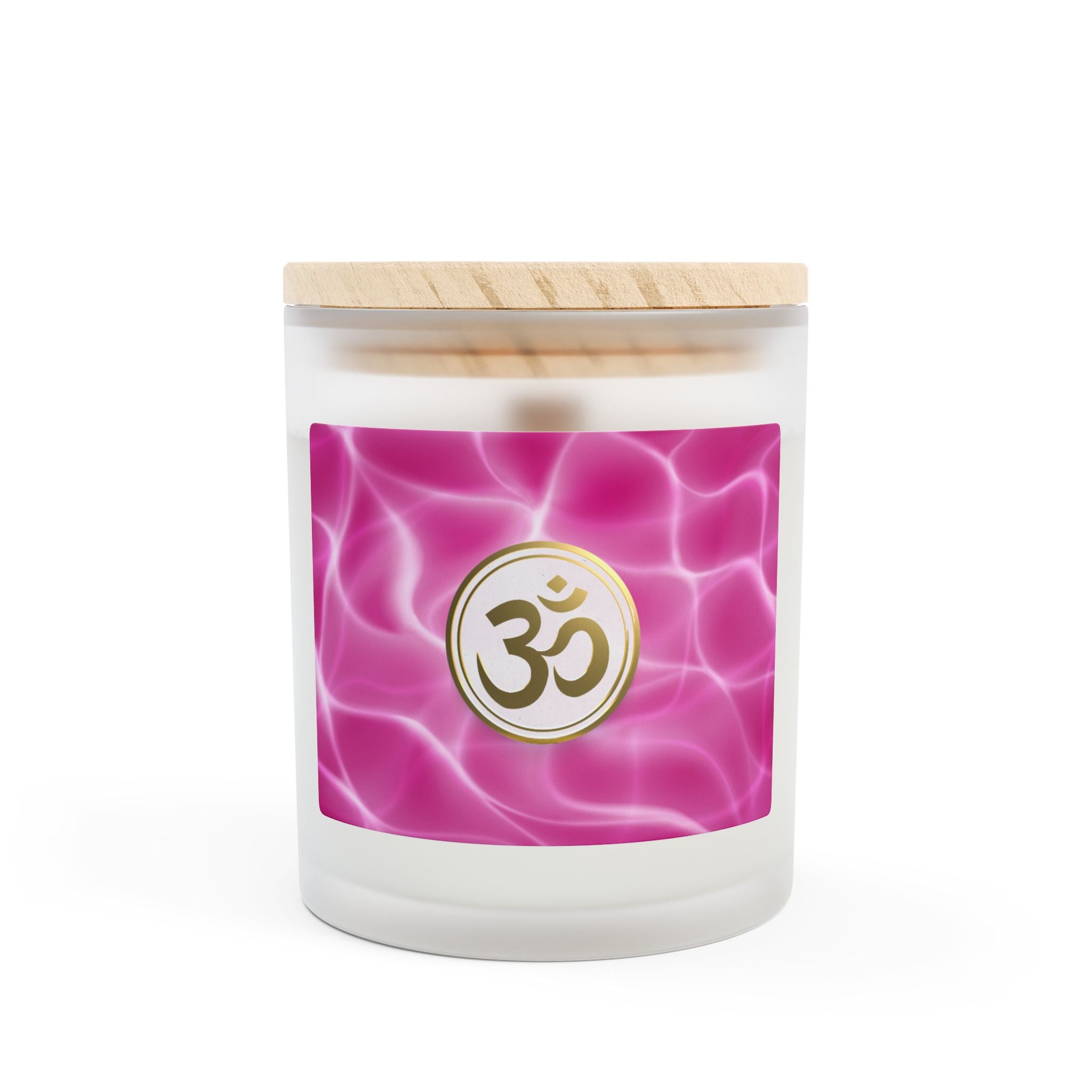 Om Scented Meditation Candle, Aromatherapy Candle for Mindful Relaxation, Perfect Gift for Spiritual & Yoga Enthusiasts- 11oz (DBLPK)