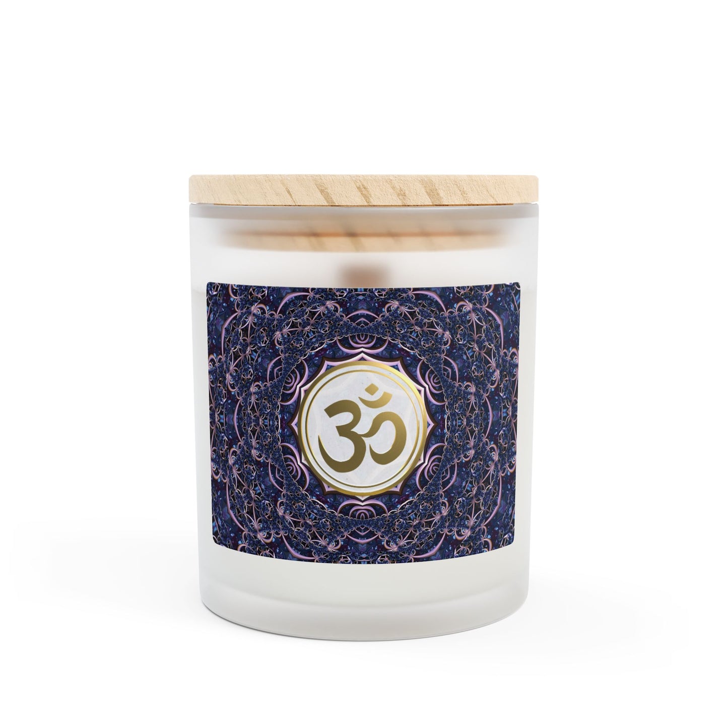 Om Scented Meditation Candle, Aromatherapy Candle for Mindful Relaxation, Perfect Gift for Spiritual & Yoga Enthusiasts- 11oz (SMPBL)