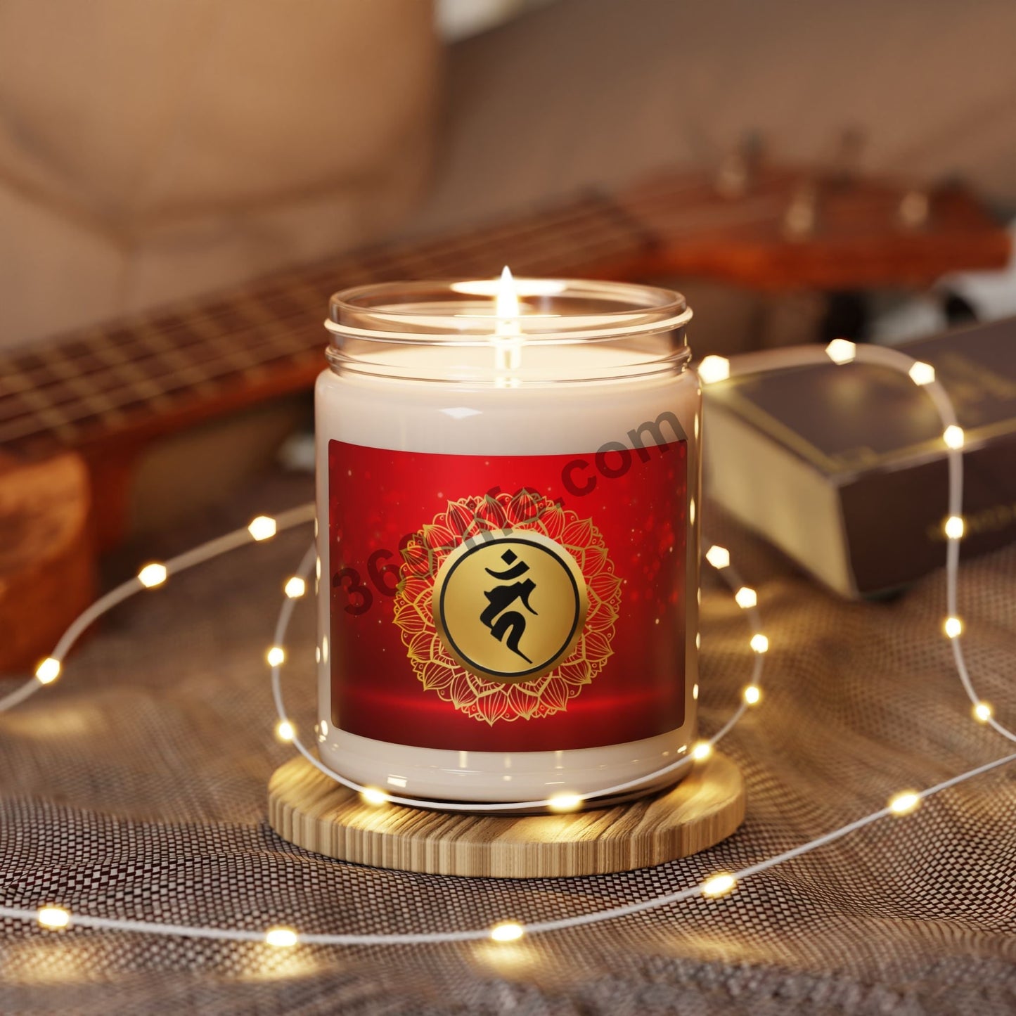 Zen  Sanskrit" Year of Rooster" Scented Soy Candle, 9oz