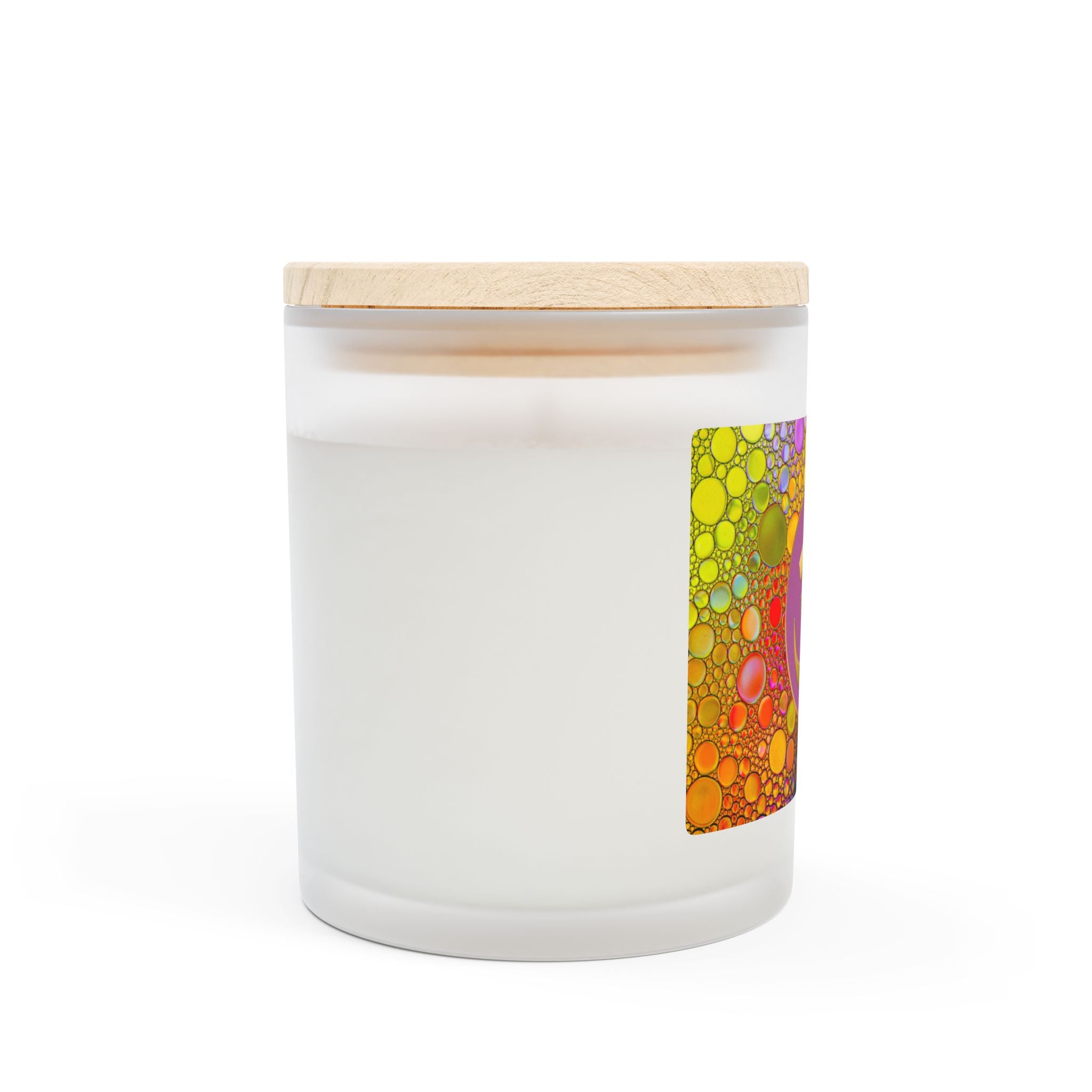 Om Symbol Frosted Glass Candle - 11oz Aromatherapy Candle for Mindfulness and Relaxation (DOTPL)
