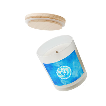 Throat Chakra Candle True Voice  Empowered Light Calming Aromatherapy Candle for Healing & Mindfulness, Ideal Gift for Spirituality 11oz (S,Blue)