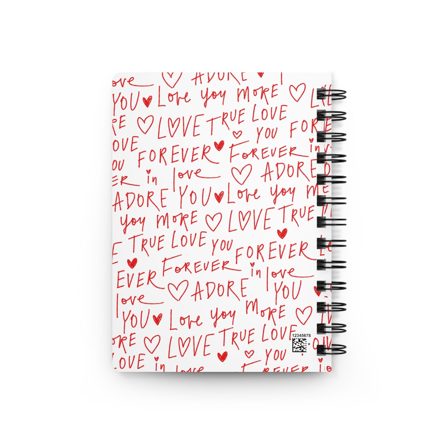 " Love " in Chinese Character Minimalist Spiral Bound Journal Daily Journaling and Goal Setting