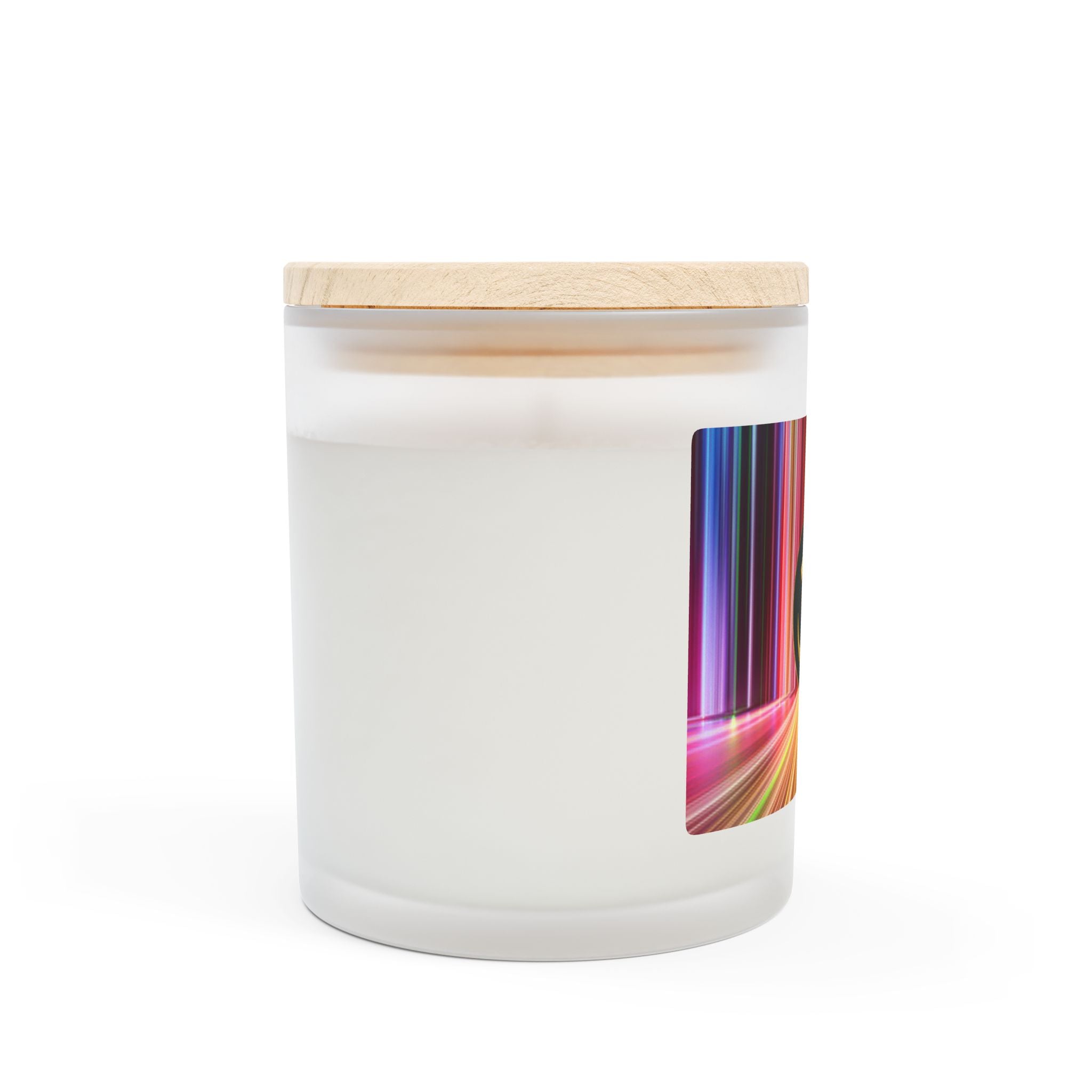 Om Scented Meditation Candle, Aromatherapy Candle for Mindful Relaxation, Perfect Gift for Spiritual & Yoga Enthusiasts- 11oz (RINBW)