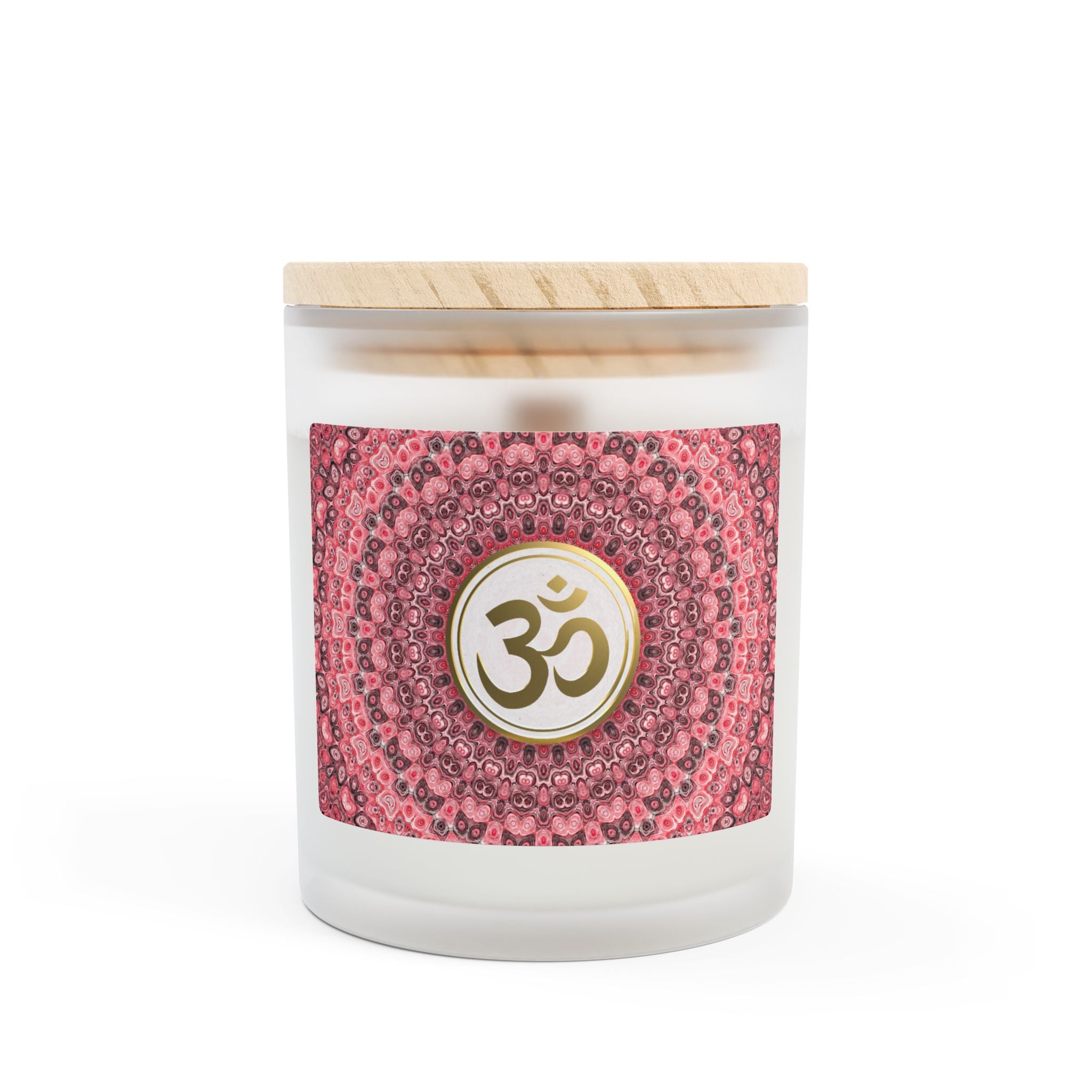 Om Scented Meditation Candle, Aromatherapy Candle for Mindful Relaxation, Perfect Gift for Spiritual & Yoga Enthusiasts- 11oz (PKPNK)