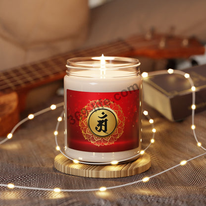 Zen Sanskrit" Year of Dragon , Snake" Scented Soy Candle, 9oz