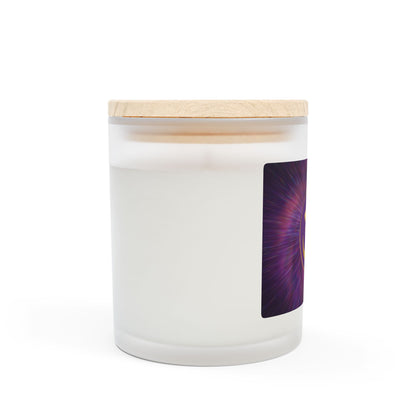 Om Symbol Frosted Glass Candle - 11oz Aromatherapy Candle for Mindfulness and Relaxation (UNVBK)