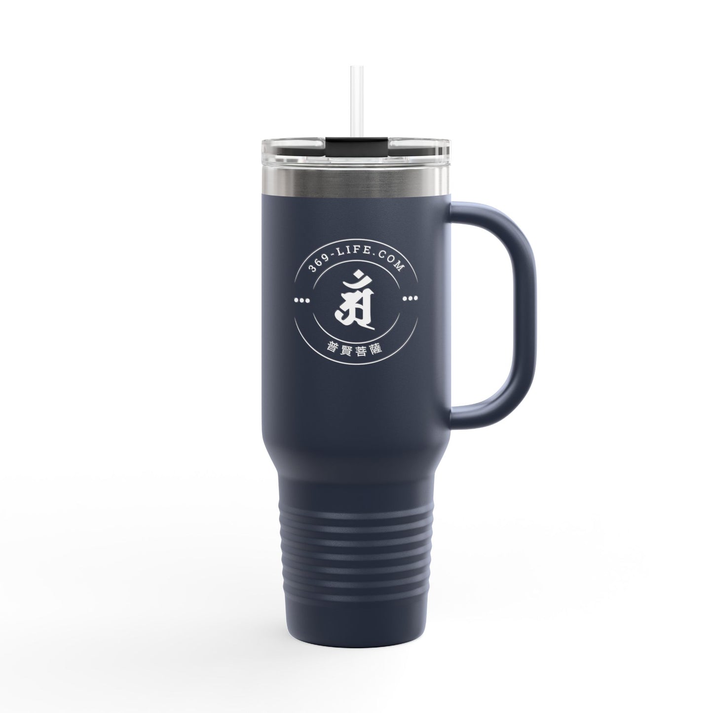 " Year of Dragon, Snake " Chinese Zodiac 40oz Insulated Travel Mug with Handle