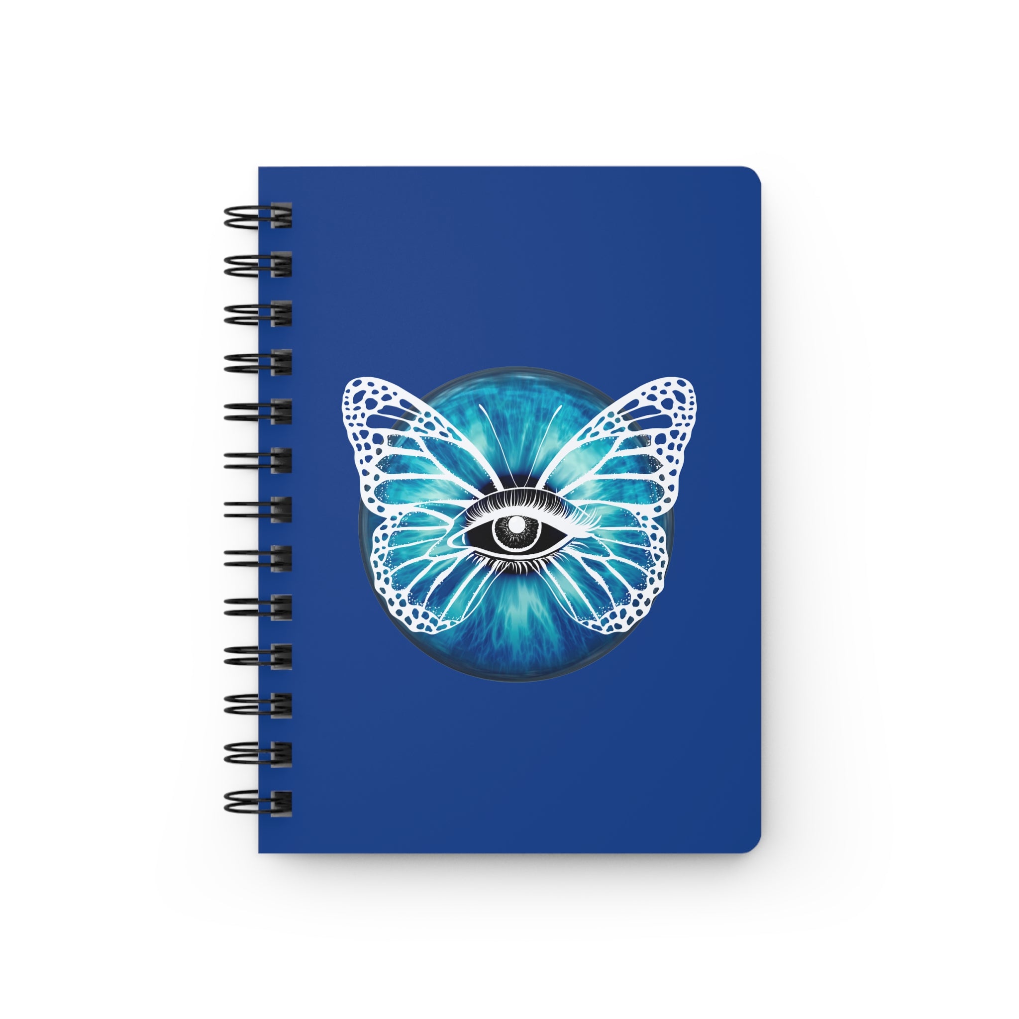 Butterfly Design Third Eye Spiral Bound Notebook – Sacred Design for Intuition & Clarity–