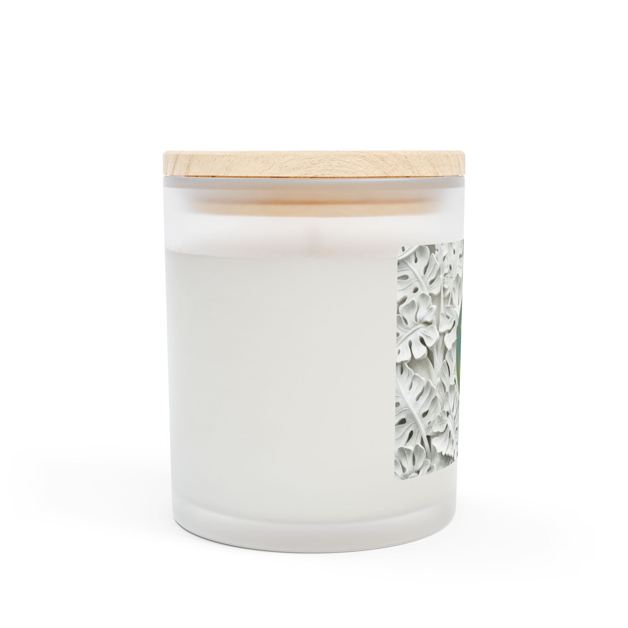 Om Symbol Frosted Glass Candle - 11oz Aromatherapy Candle for Mindfulness and Relaxation (COLPL)