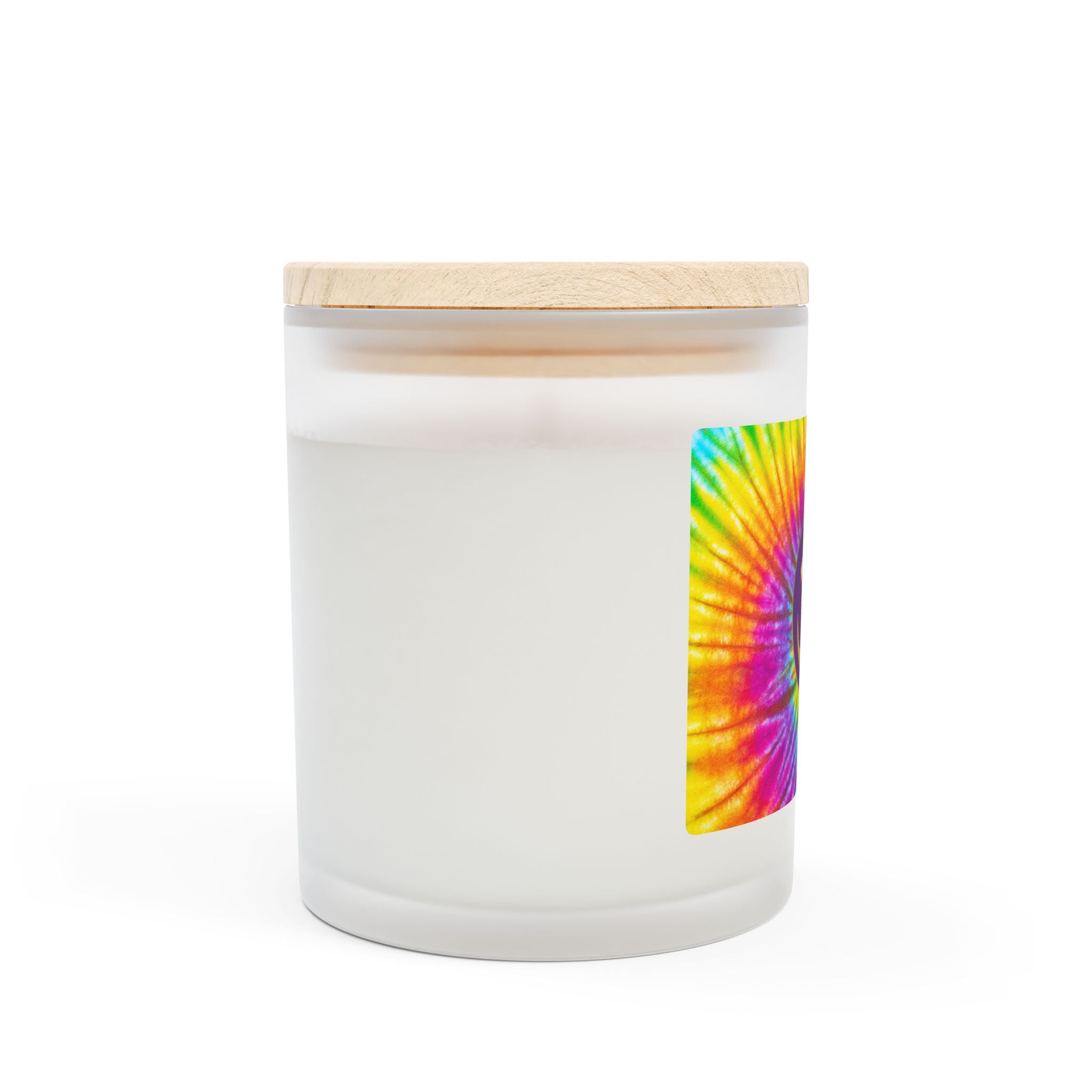 Om Symbol Frosted Glass Candle - 11oz Aromatherapy Candle for Mindfulness and Relaxation (COLPL)