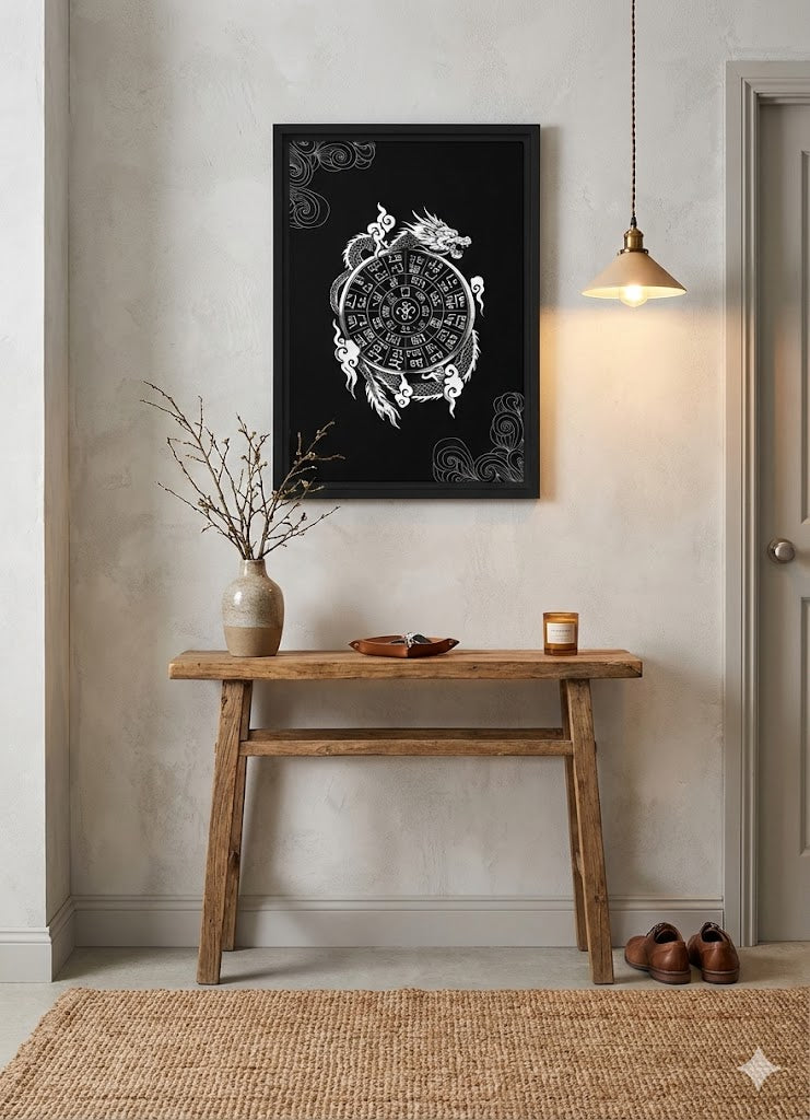 The Dragon & Futomani: Guardian of the Cosmos　Framed canvas　